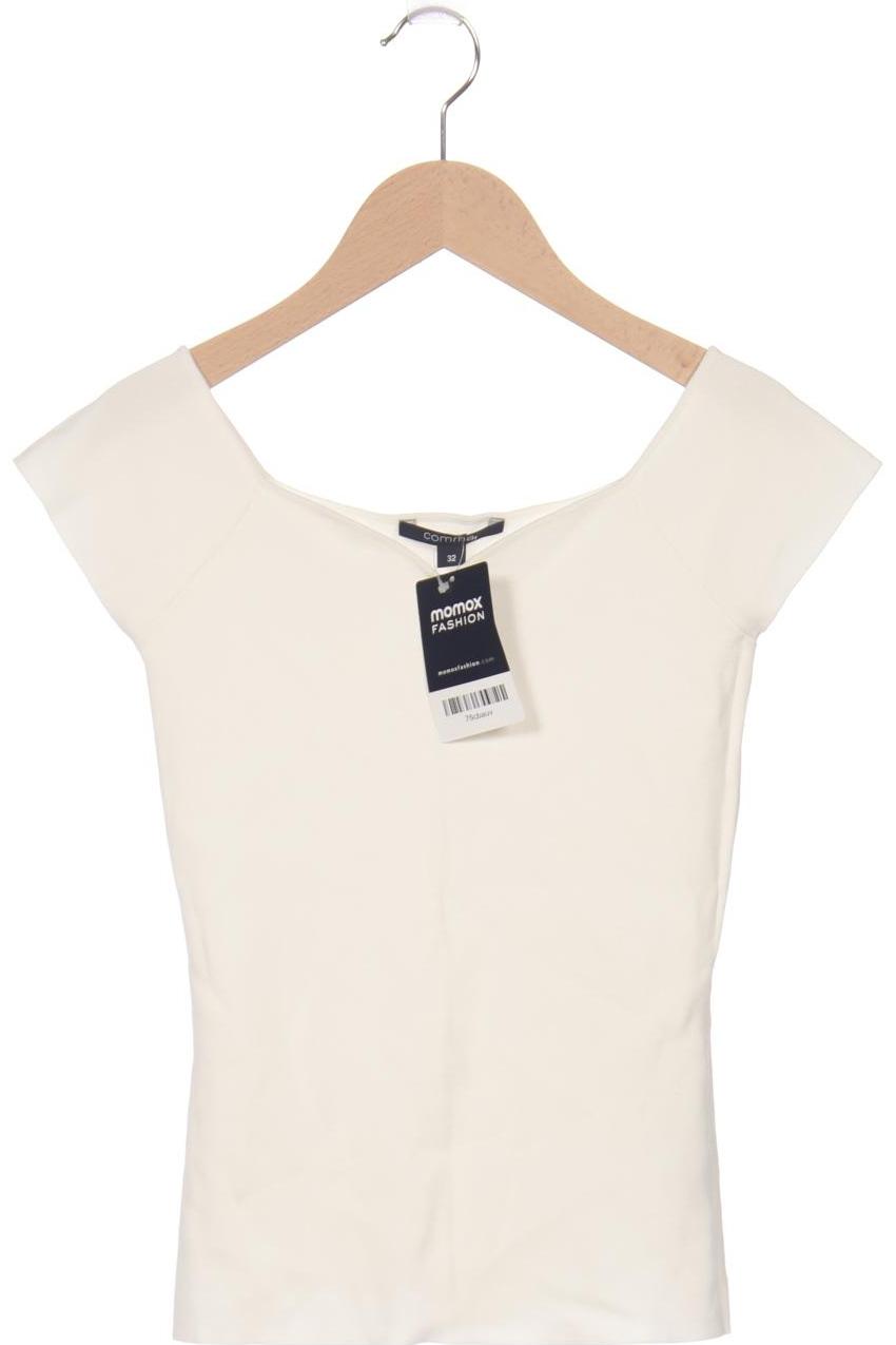 

Comma Damen T-Shirt, weiß, Gr. 32