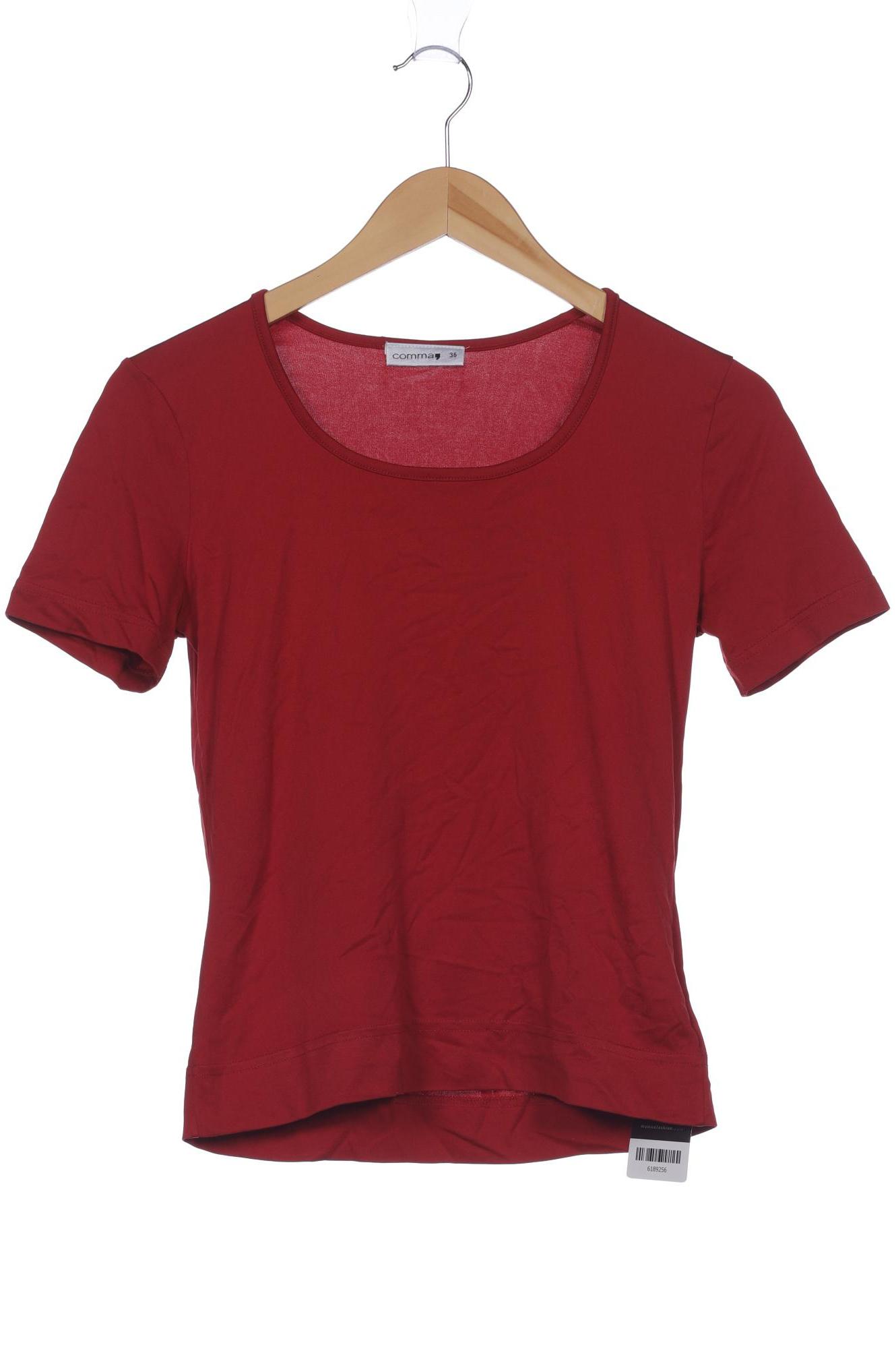 

Comma Damen T-Shirt, rot, Gr. 36