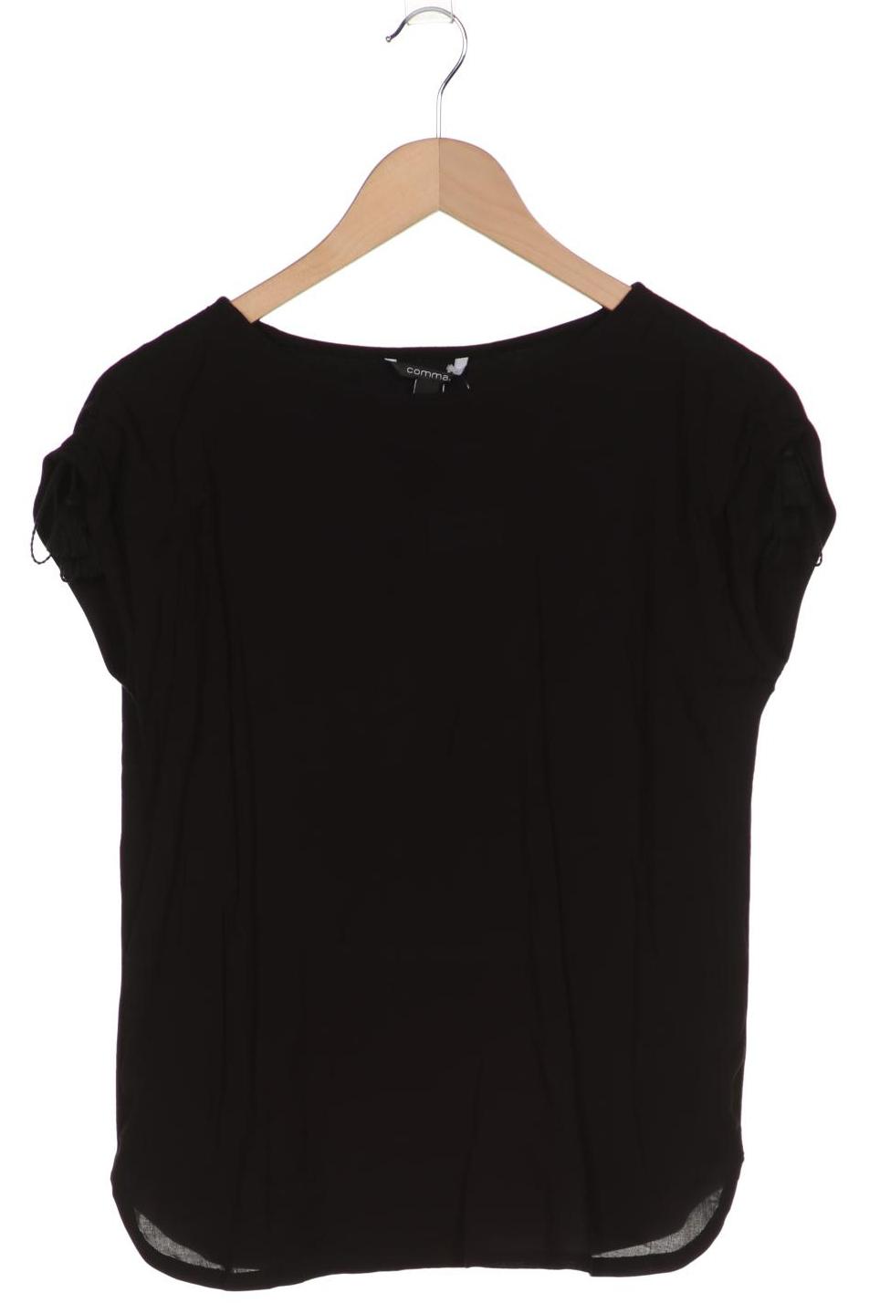 

Comma Damen T-Shirt, schwarz
