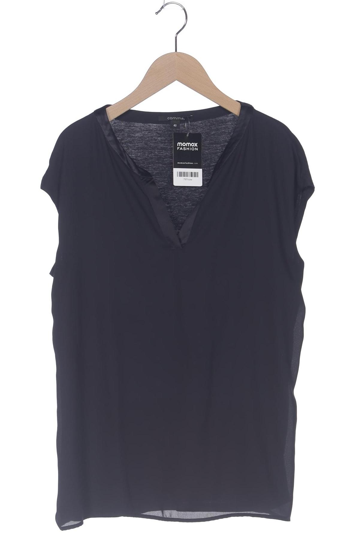 

Comma Damen T-Shirt, marineblau, Gr. 40