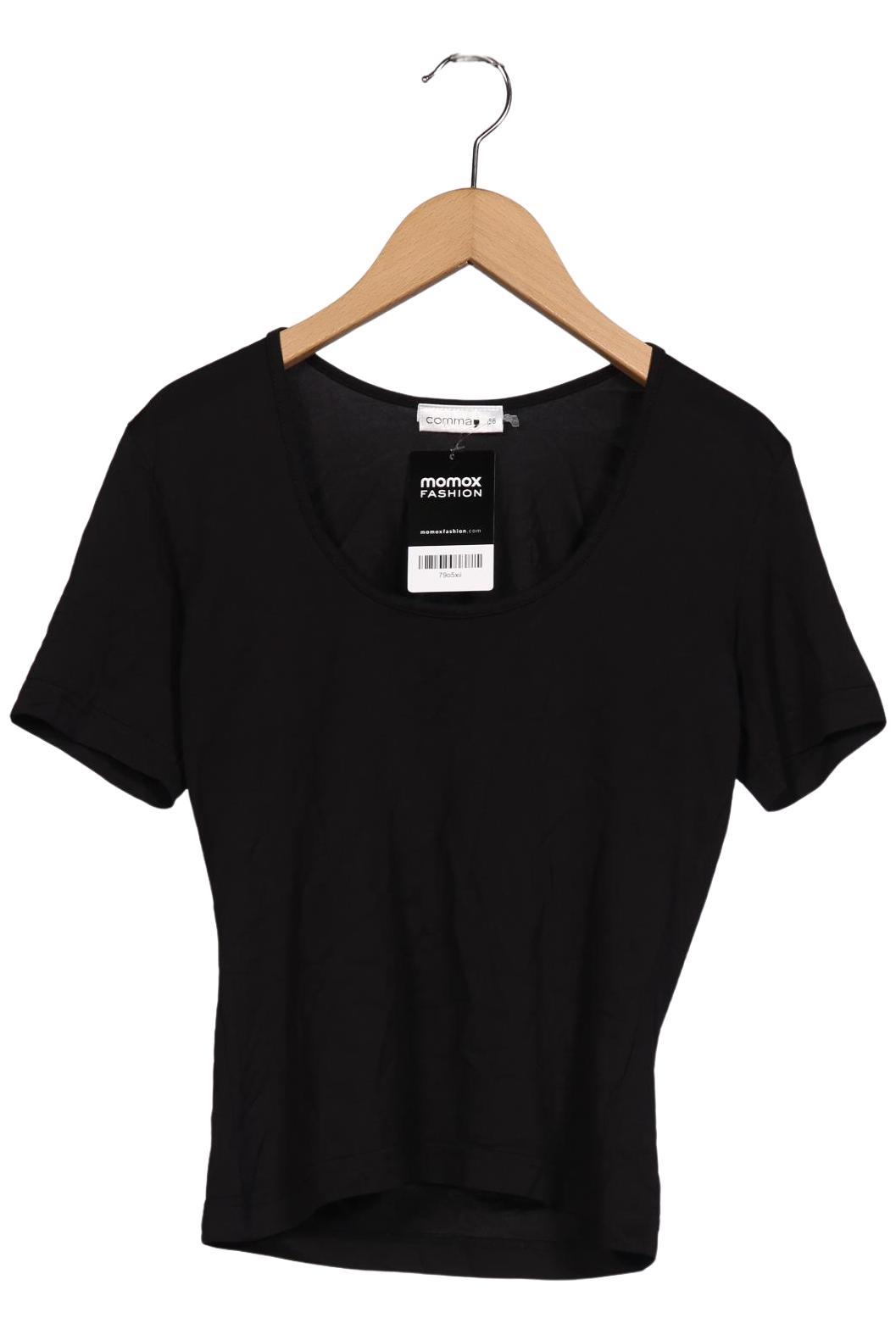 

Comma Damen T-Shirt, schwarz, Gr. 36