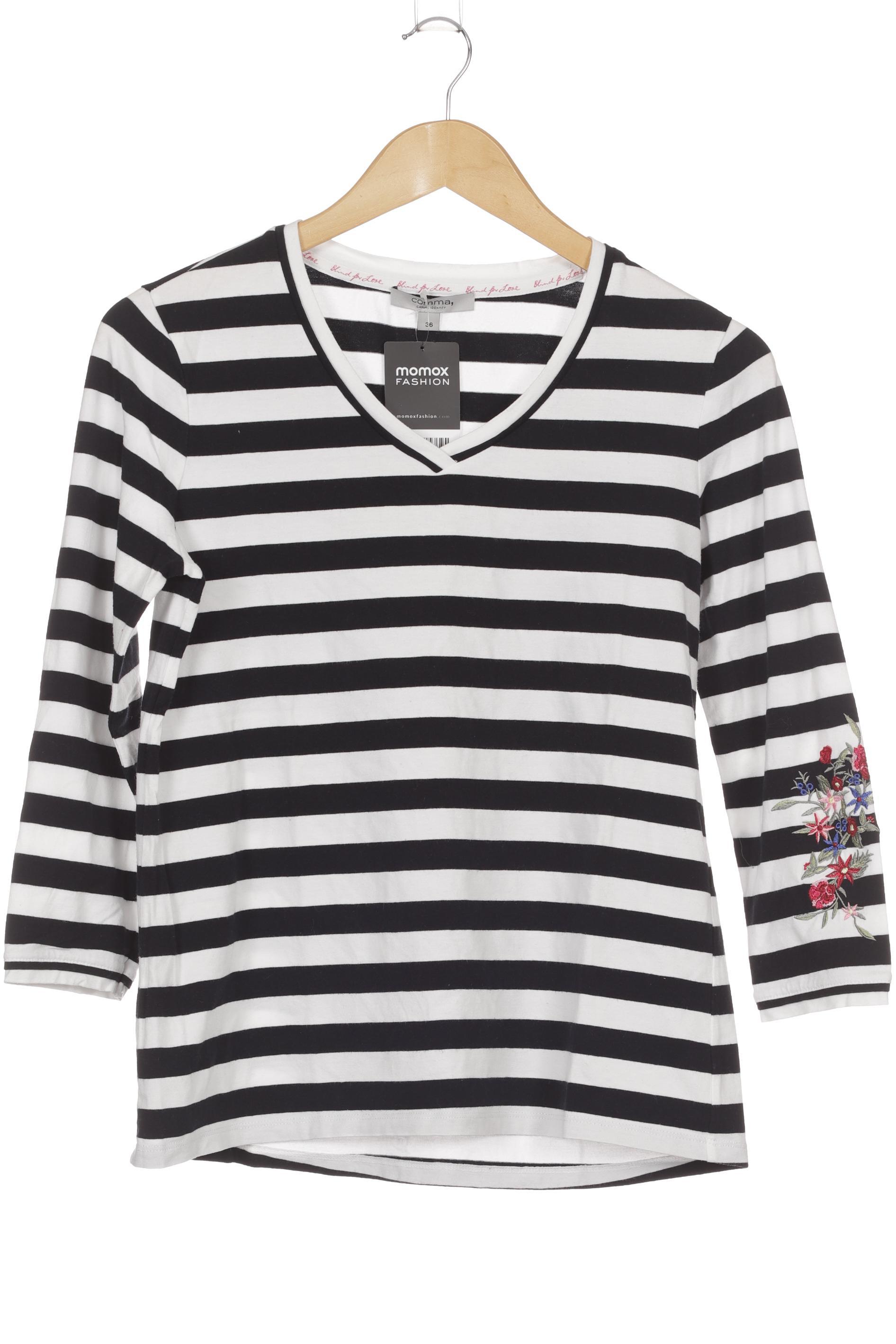 

Comma Damen T-Shirt, weiß, Gr. 36
