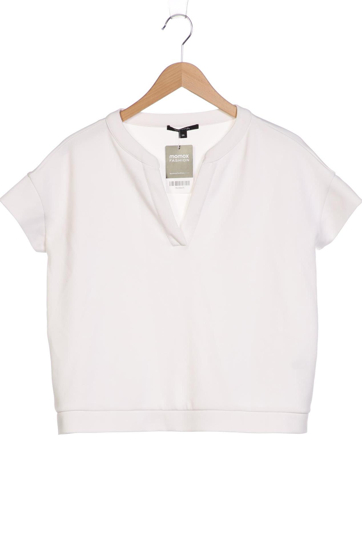

Comma Damen T-Shirt, weiß, Gr. 36