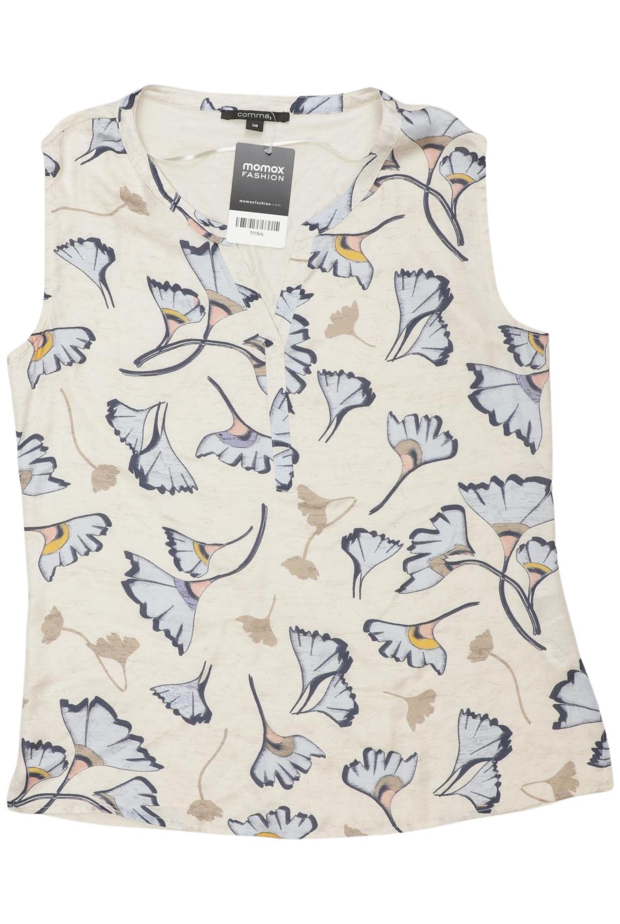 

Comma Damen T-Shirt, cremeweiß, Gr. 38