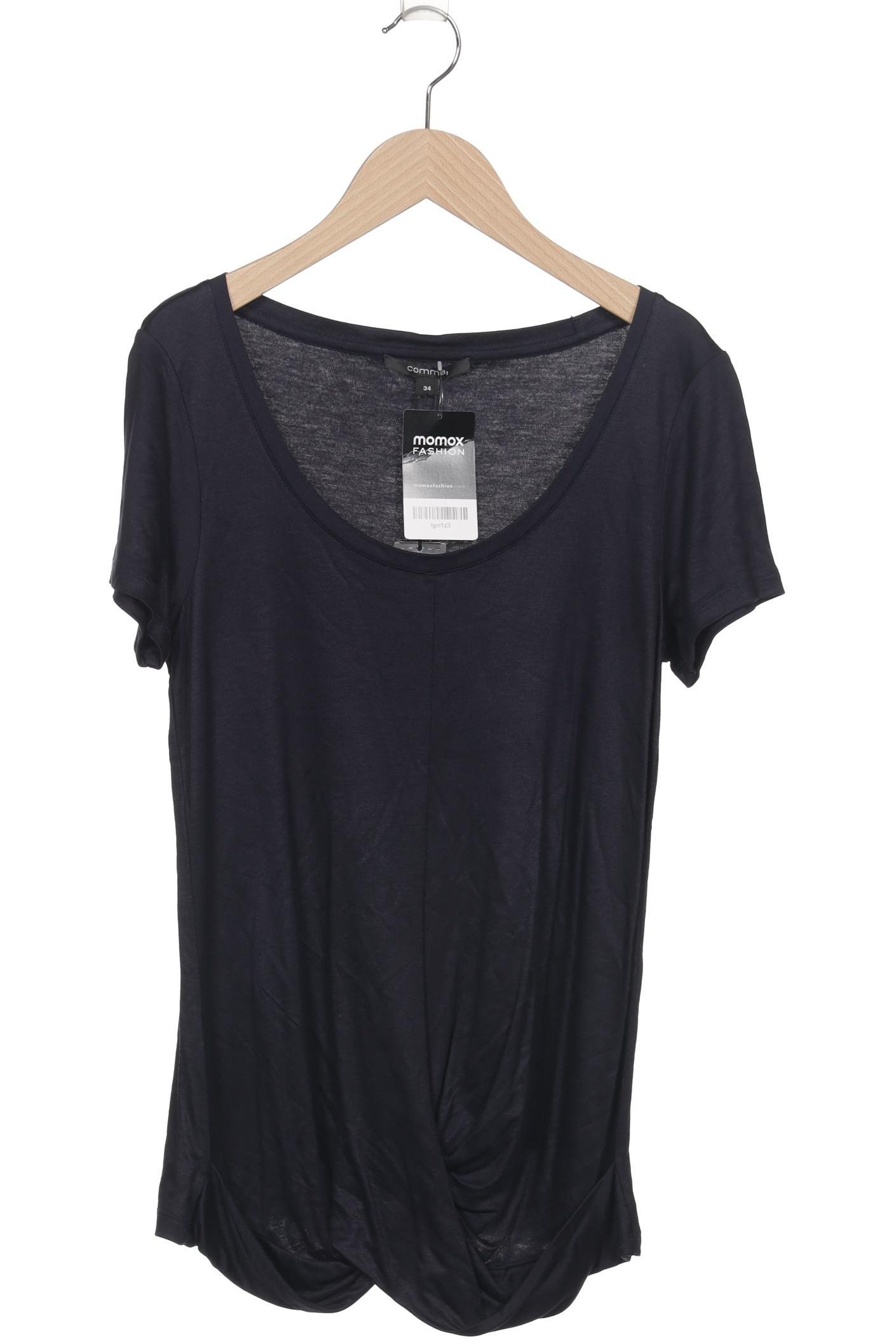 

Comma Damen T-Shirt, marineblau, Gr. 34