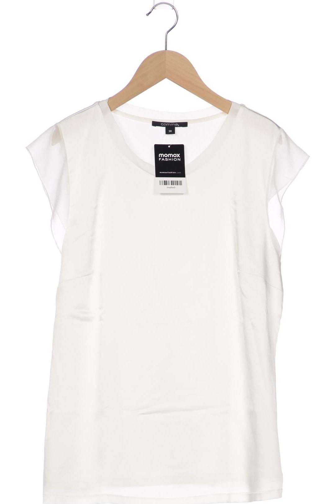 

Comma Damen T-Shirt, weiß, Gr. 38