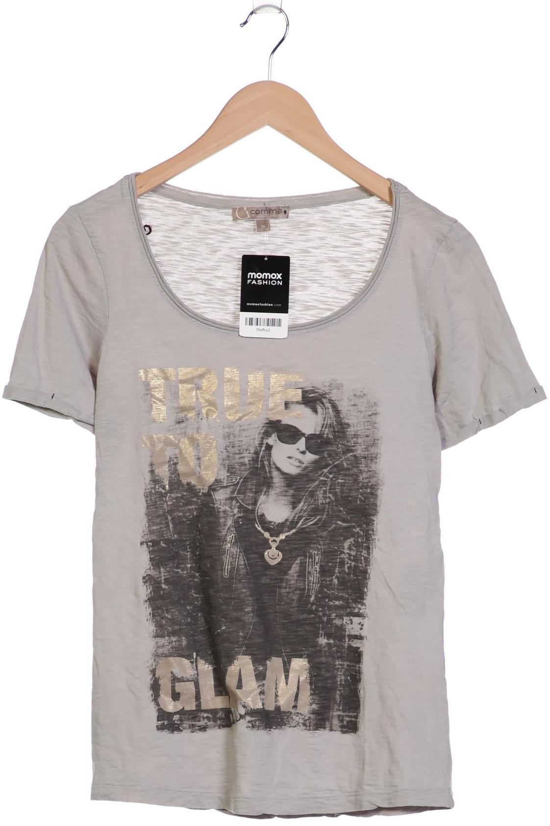 

Comma Damen T-Shirt, grau, Gr. 36