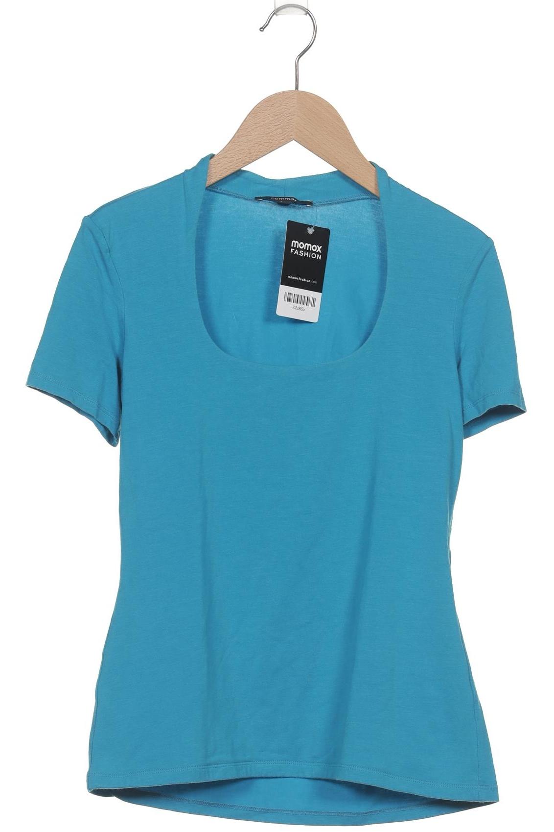 

Comma Damen T-Shirt, blau, Gr. 34