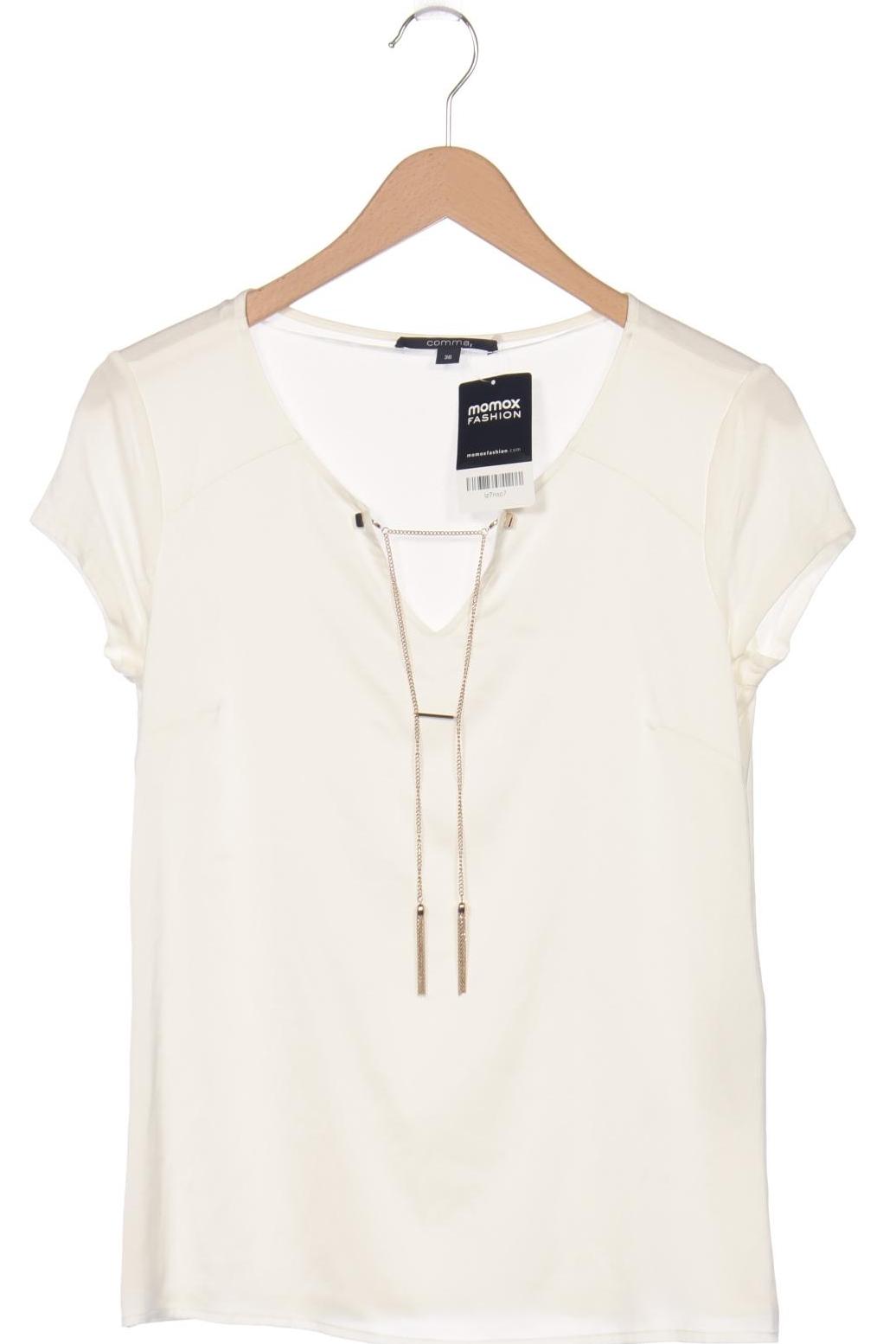 

Comma Damen T-Shirt, weiß, Gr. 36