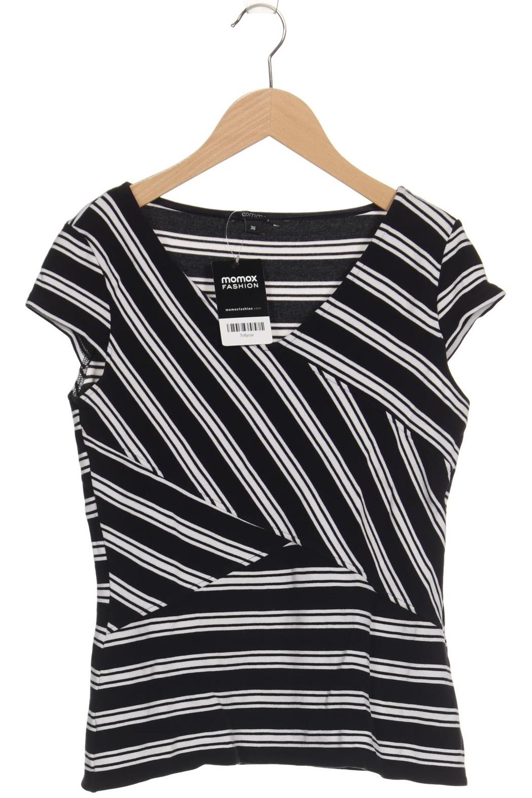 

Comma Damen T-Shirt, schwarz, Gr. 36
