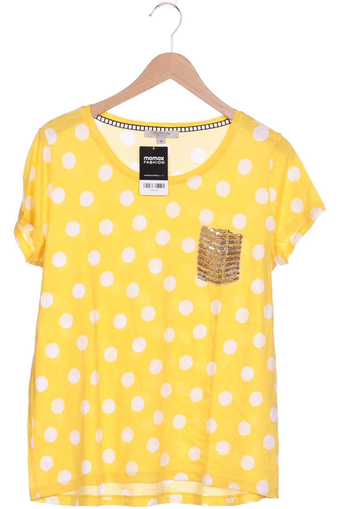 

Comma Damen T-Shirt, gelb