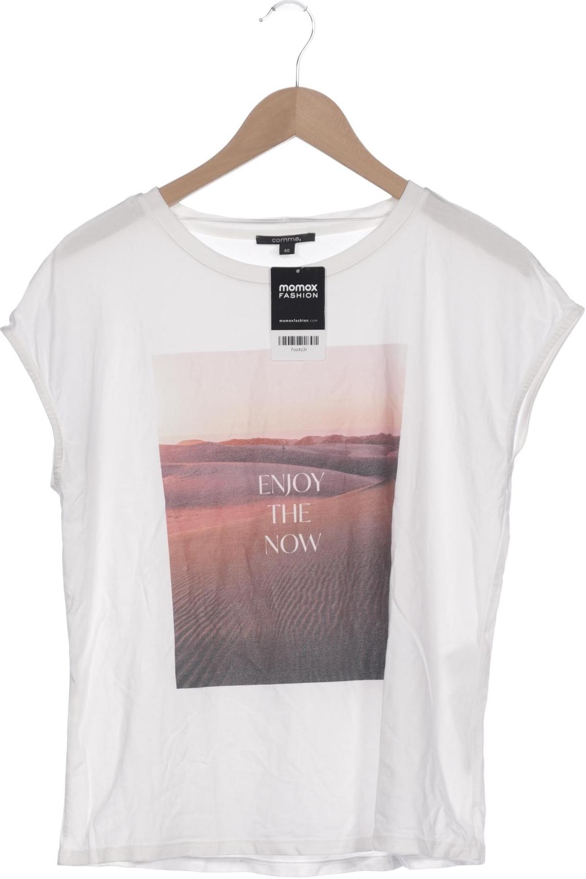 

Comma Damen T-Shirt, weiß, Gr. 40