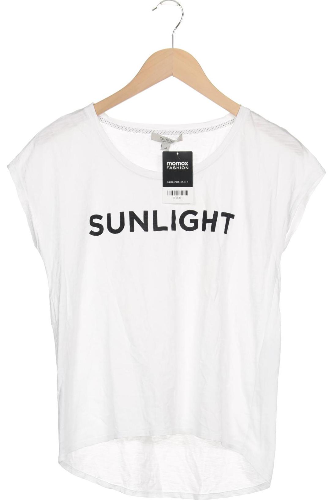 

Comma Damen T-Shirt, weiß, Gr. 34