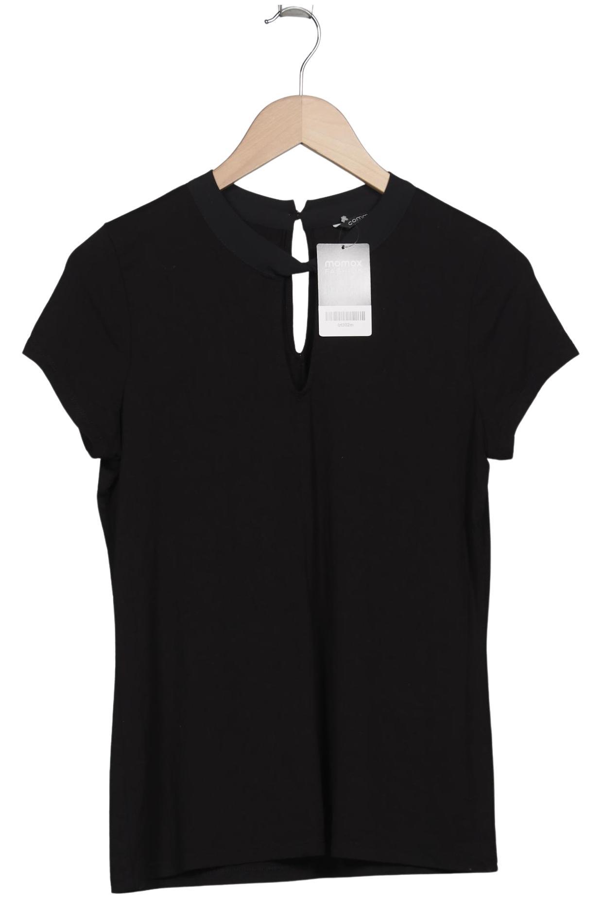 

Comma Damen T-Shirt, schwarz, Gr. 38