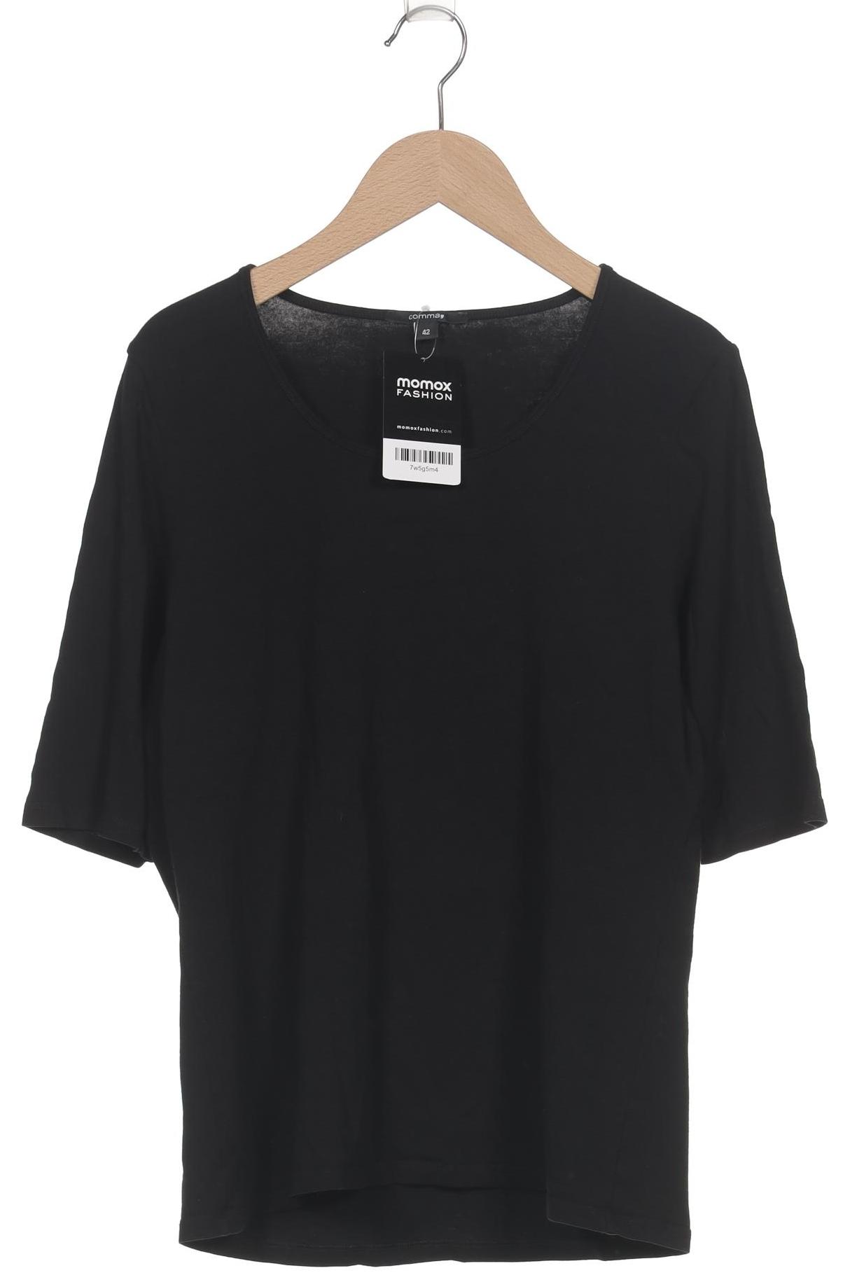 

Comma Damen T-Shirt, schwarz, Gr. 42