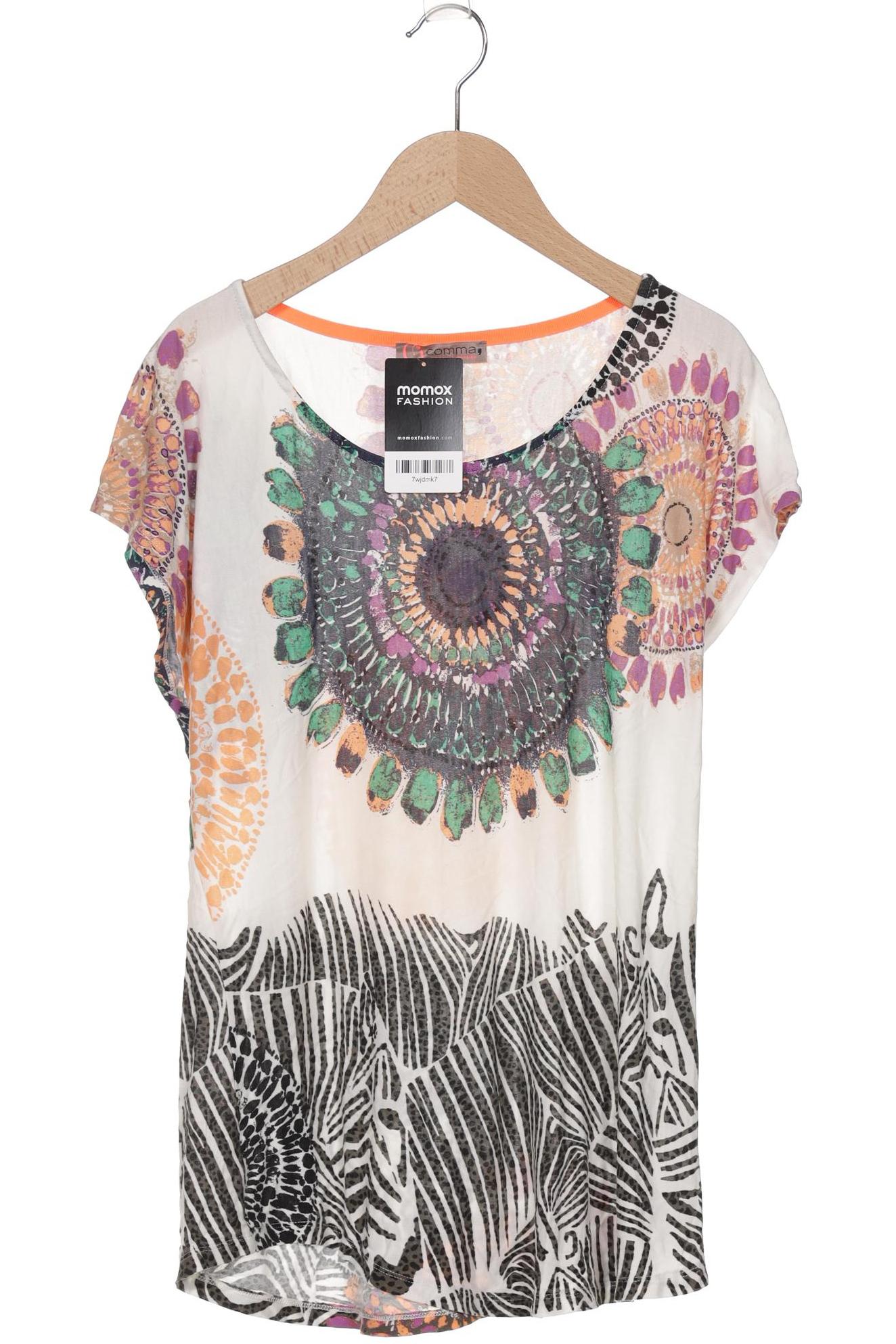 

Comma Damen T-Shirt, mehrfarbig, Gr. 36