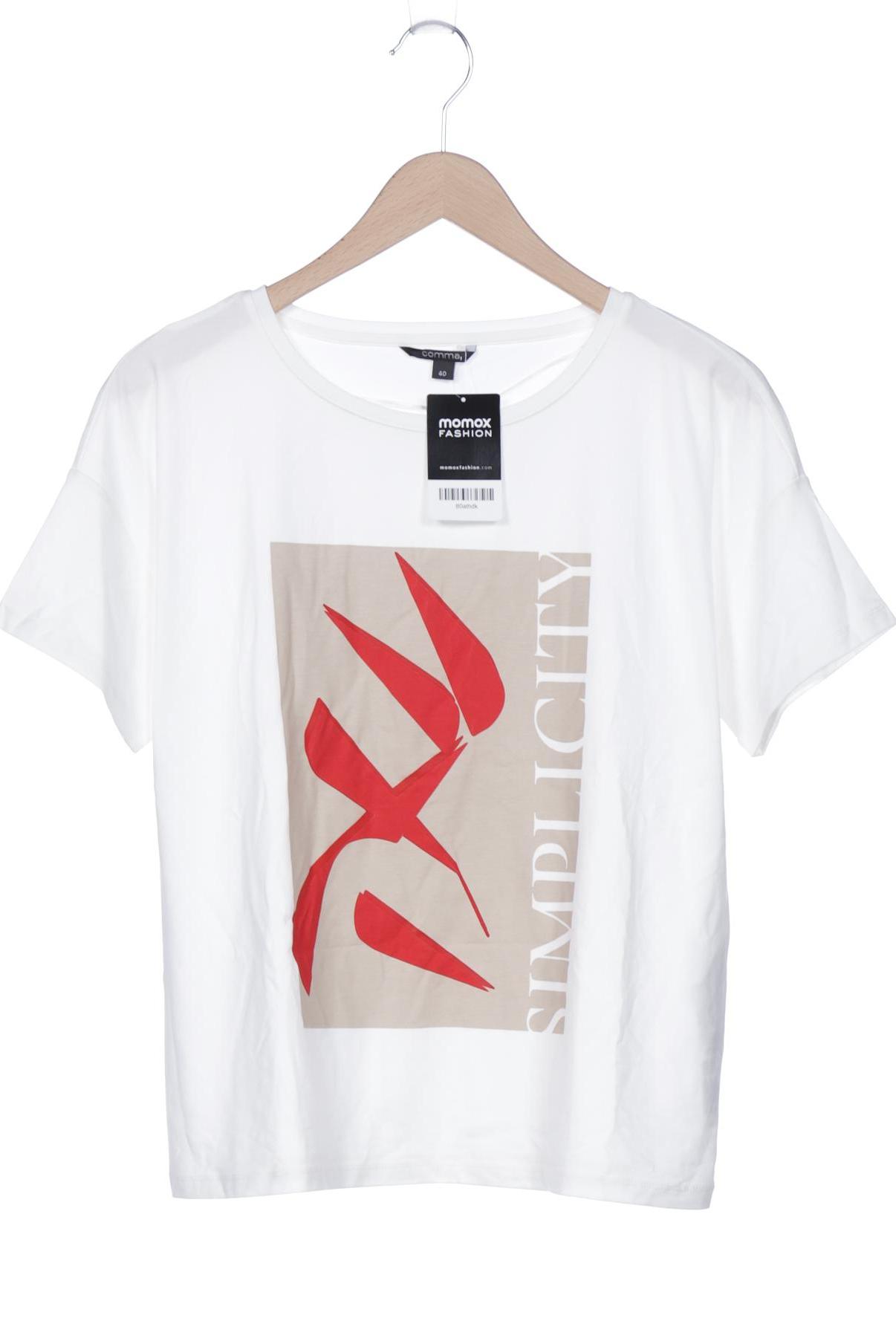 

Comma Damen T-Shirt, weiß, Gr. 40