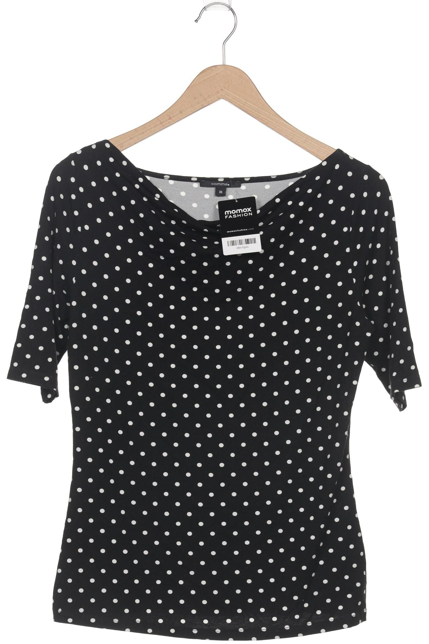 

Comma Damen T-Shirt, schwarz, Gr. 38