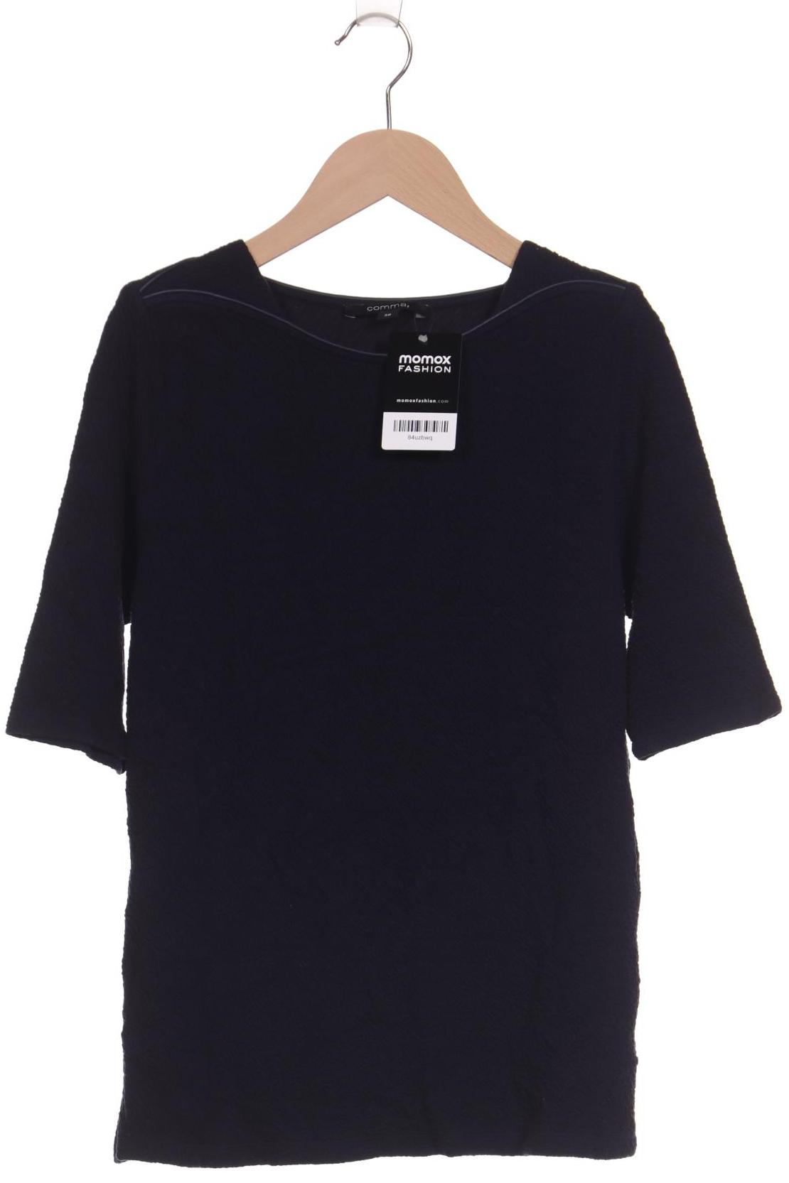 

Comma Damen T-Shirt, marineblau, Gr. 38