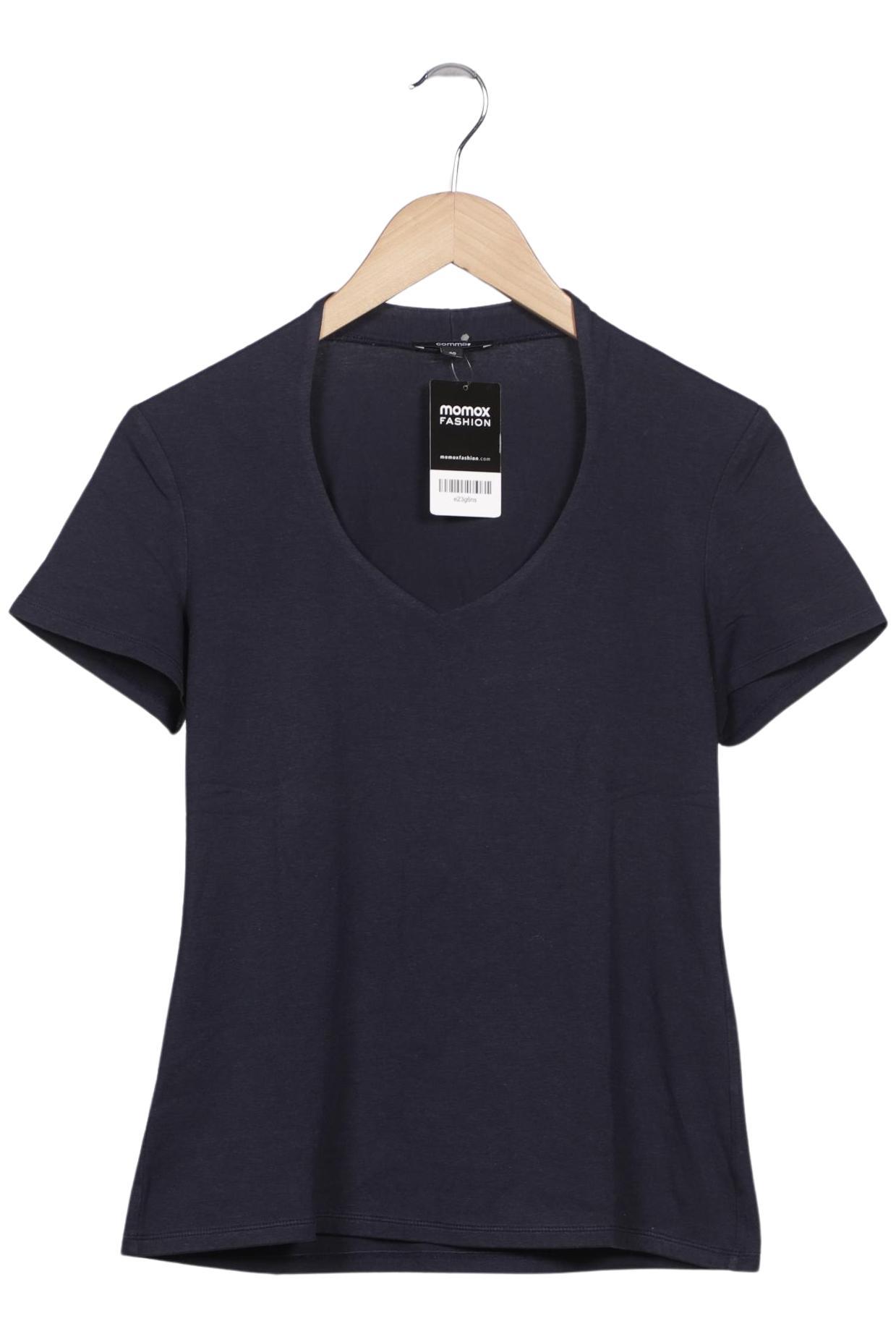 

Comma Damen T-Shirt, marineblau, Gr. 40