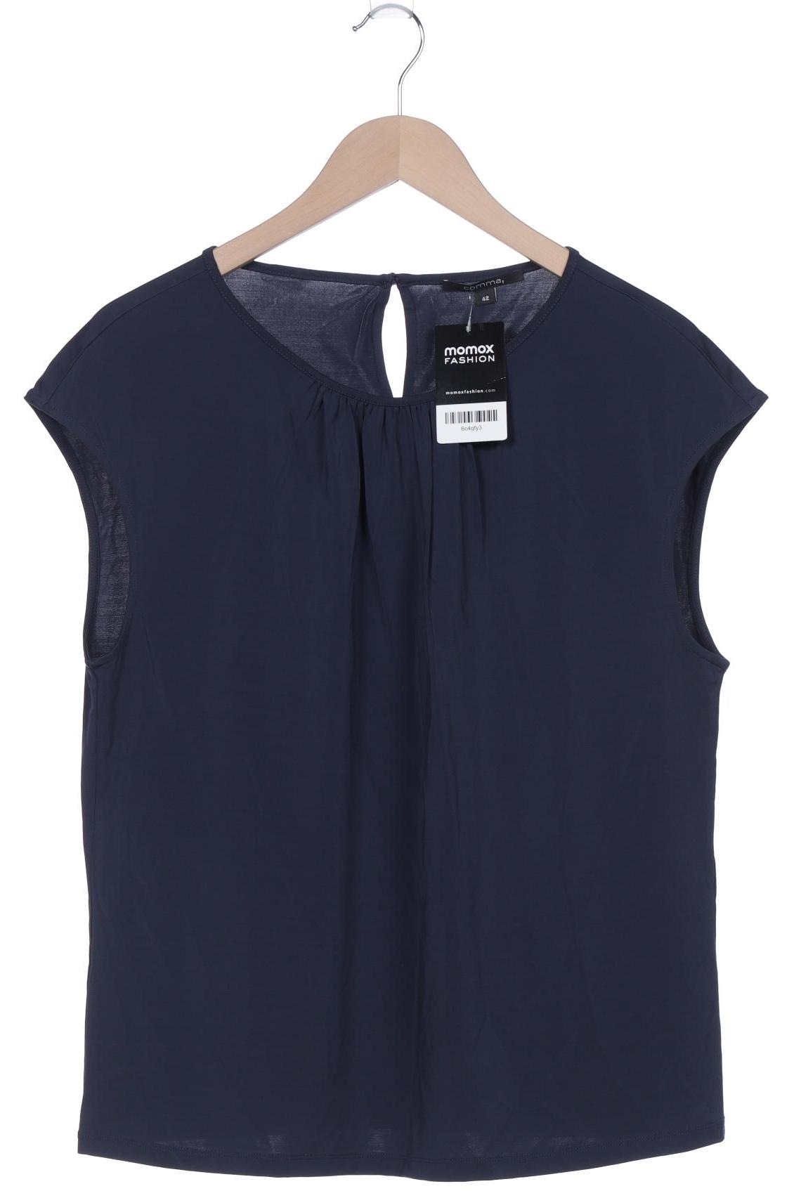 

Comma Damen T-Shirt, marineblau, Gr. 42