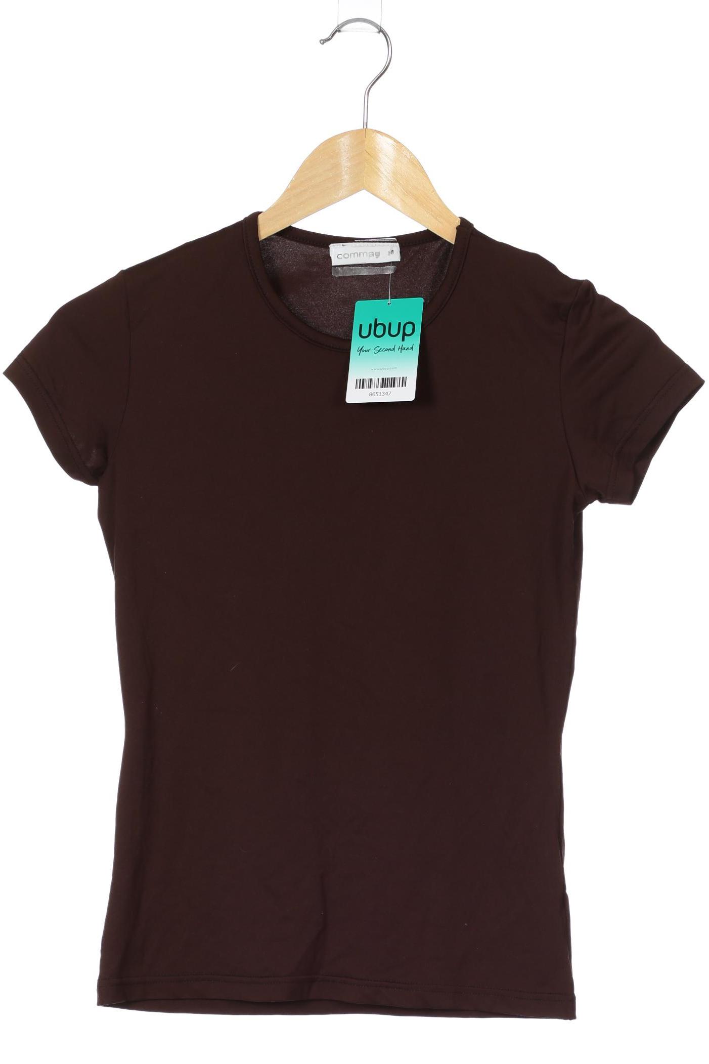 

Comma Damen T-Shirt, braun, Gr. 36