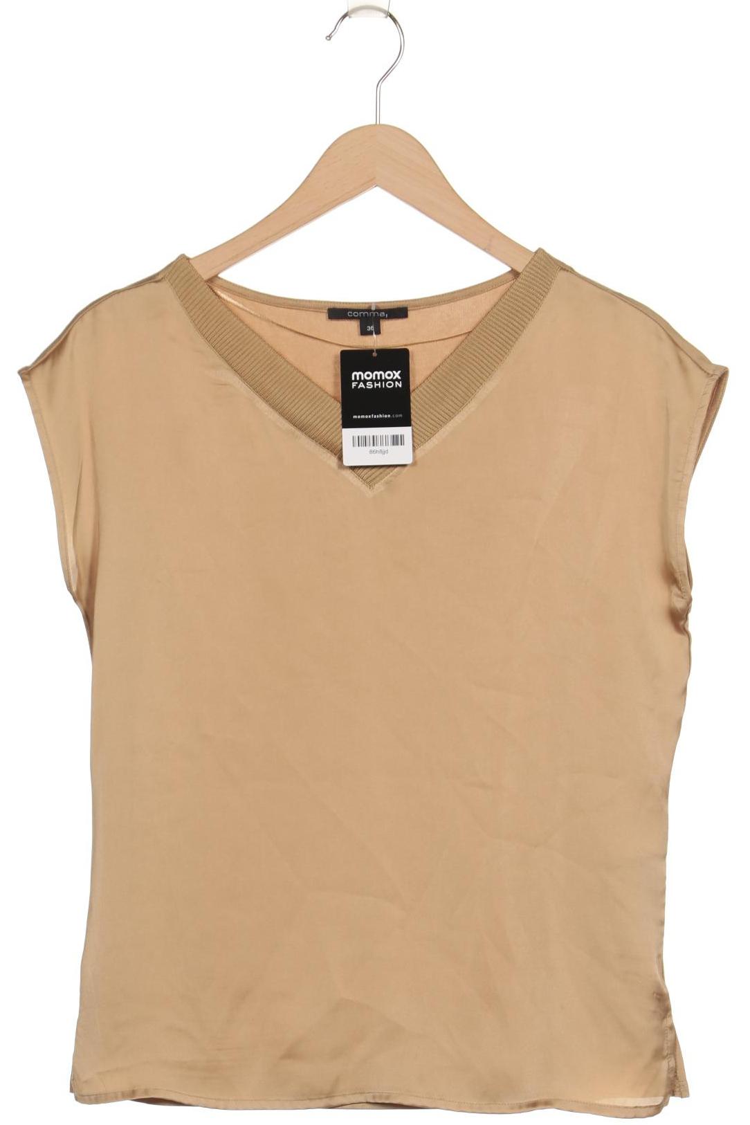 

Comma Damen T-Shirt, beige, Gr. 36