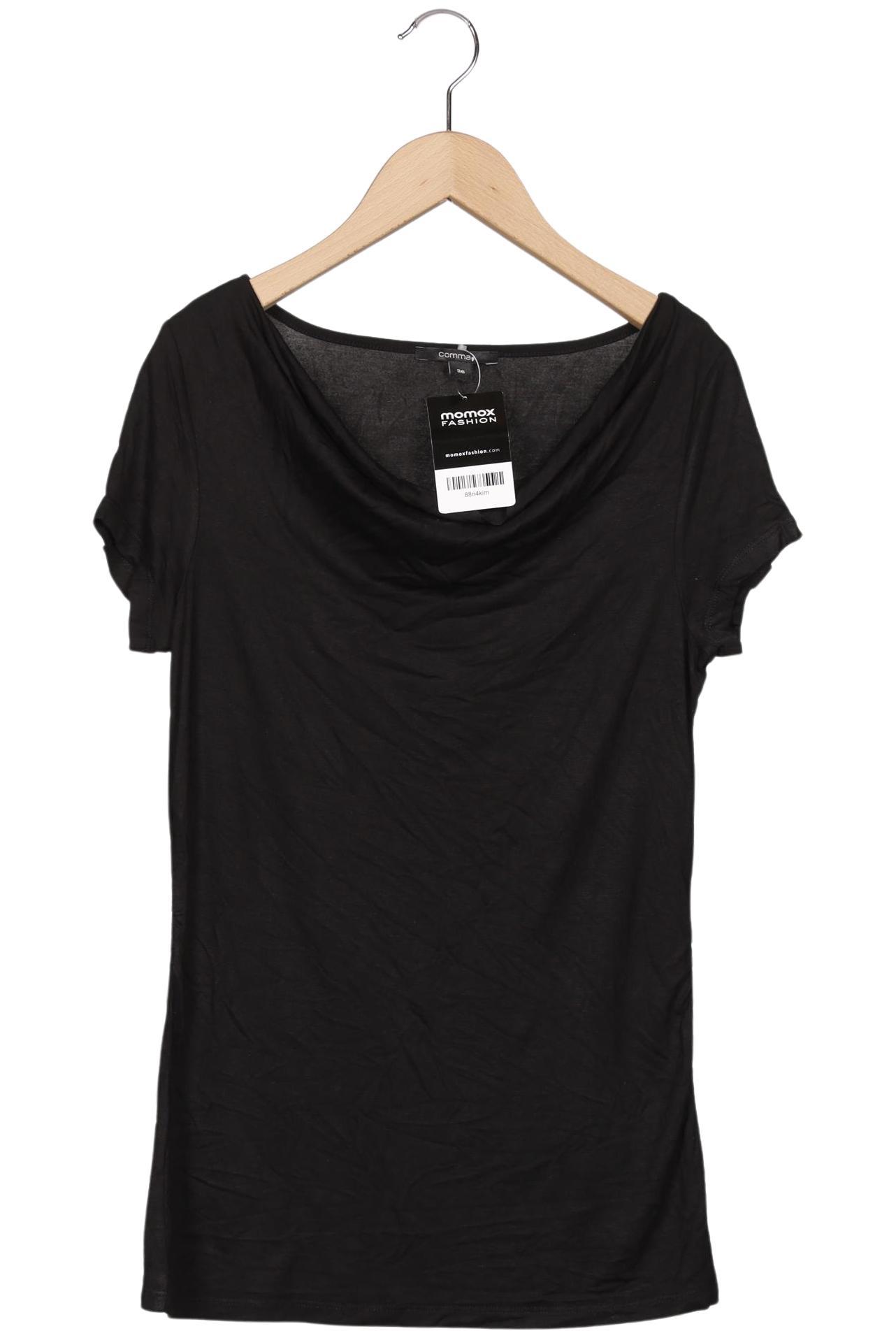 

Comma Damen T-Shirt, schwarz, Gr. 36
