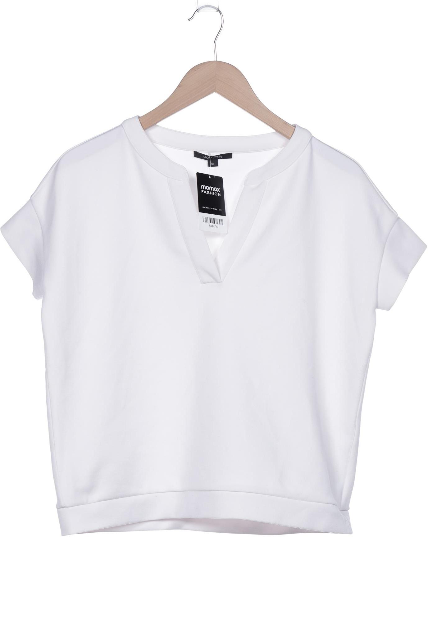 

Comma Damen T-Shirt, weiß, Gr. 36