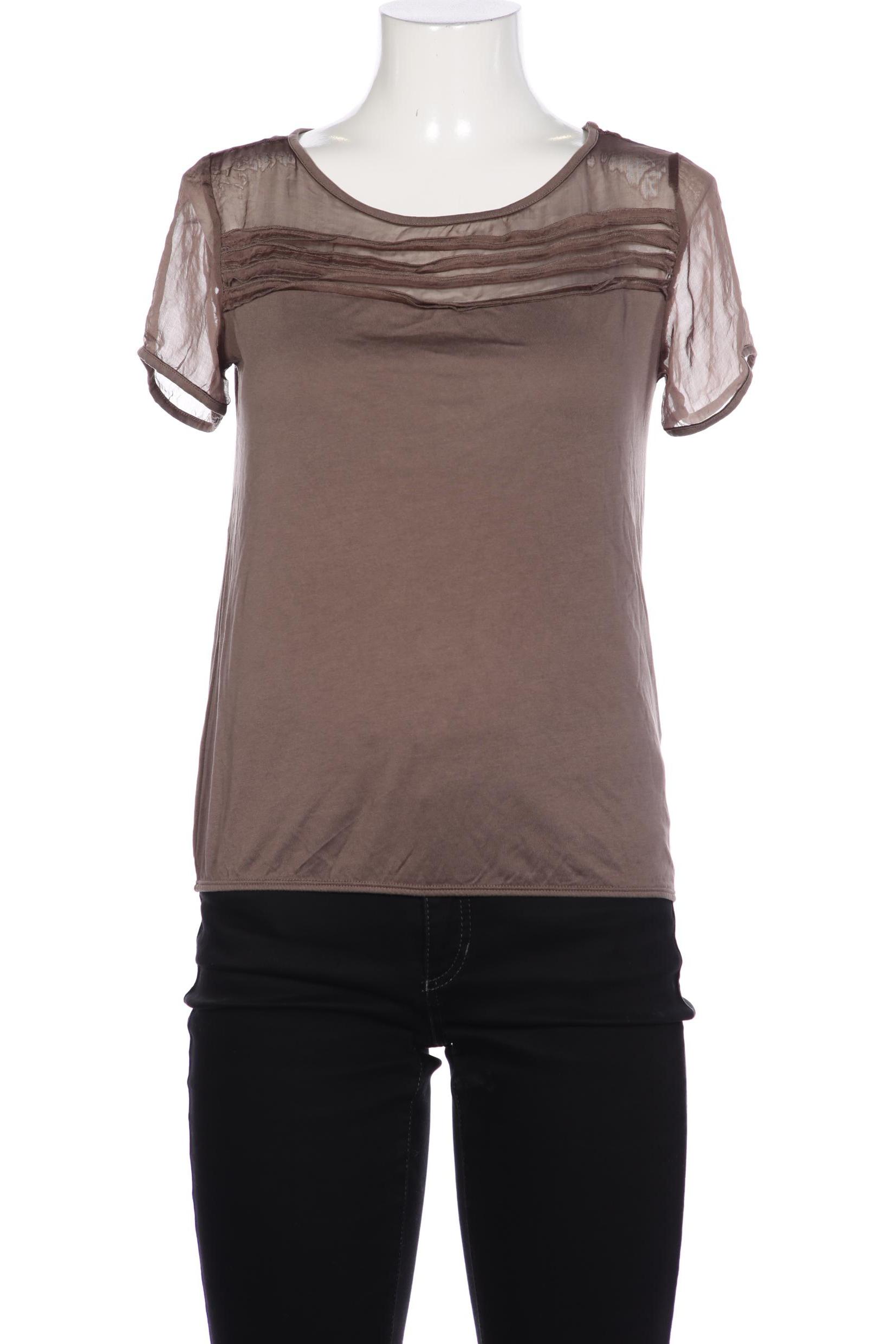 

Comma Damen T-Shirt, braun