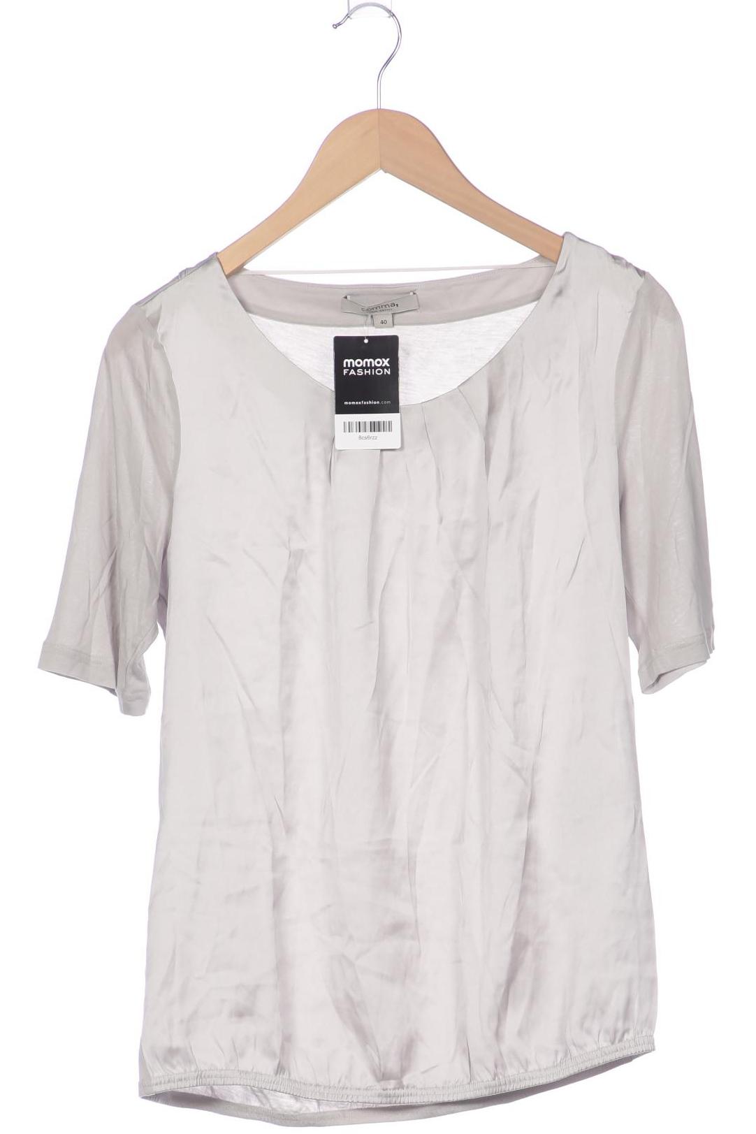 

Comma Damen T-Shirt, grau, Gr. 40