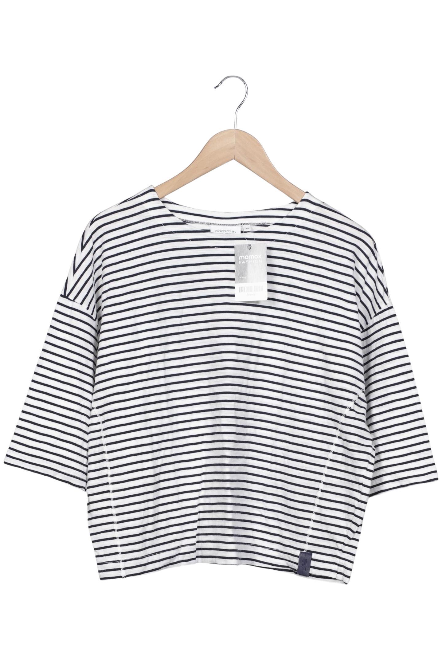 

Comma Damen T-Shirt, weiß, Gr. 40
