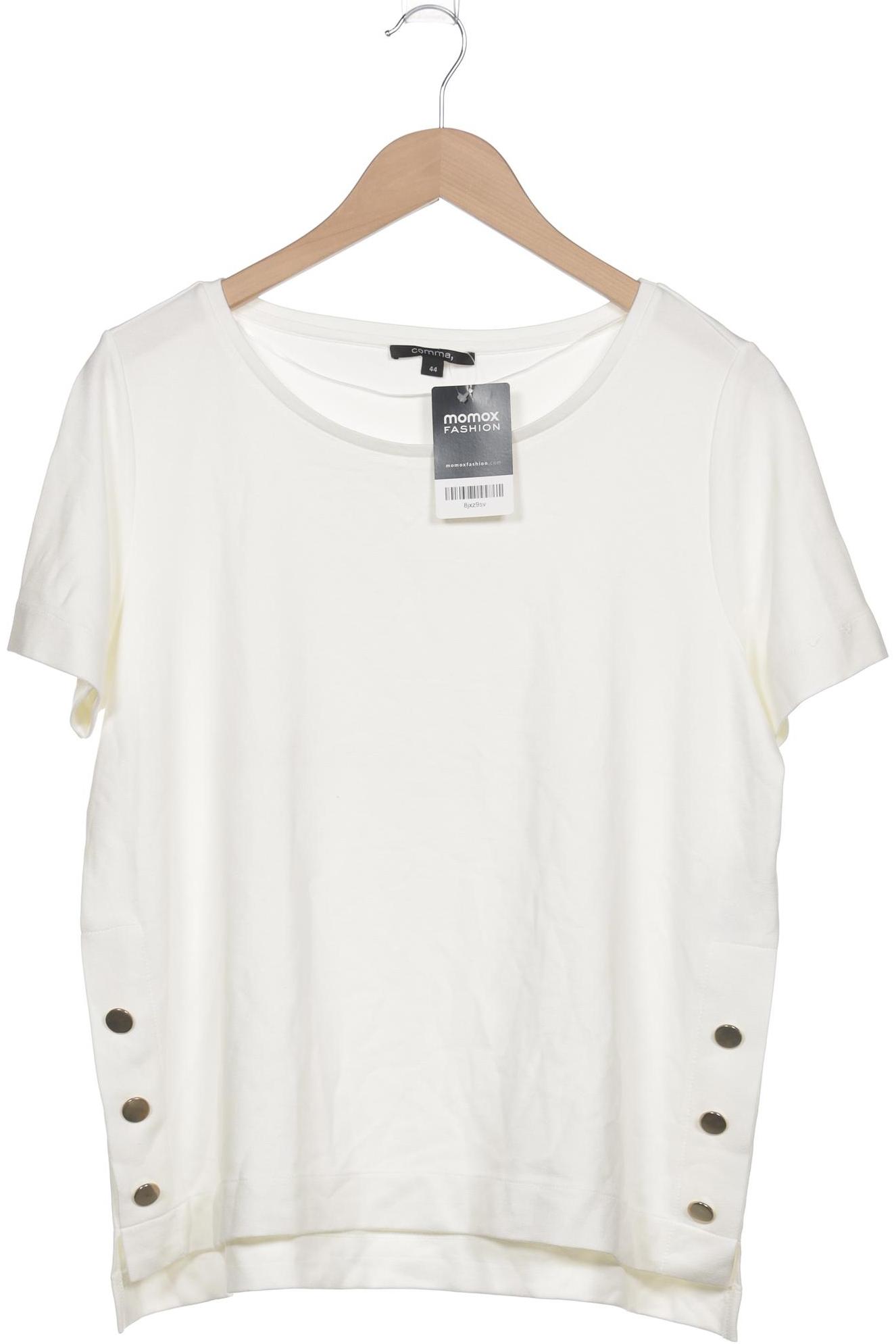 

Comma Damen T-Shirt, cremeweiß, Gr. 44