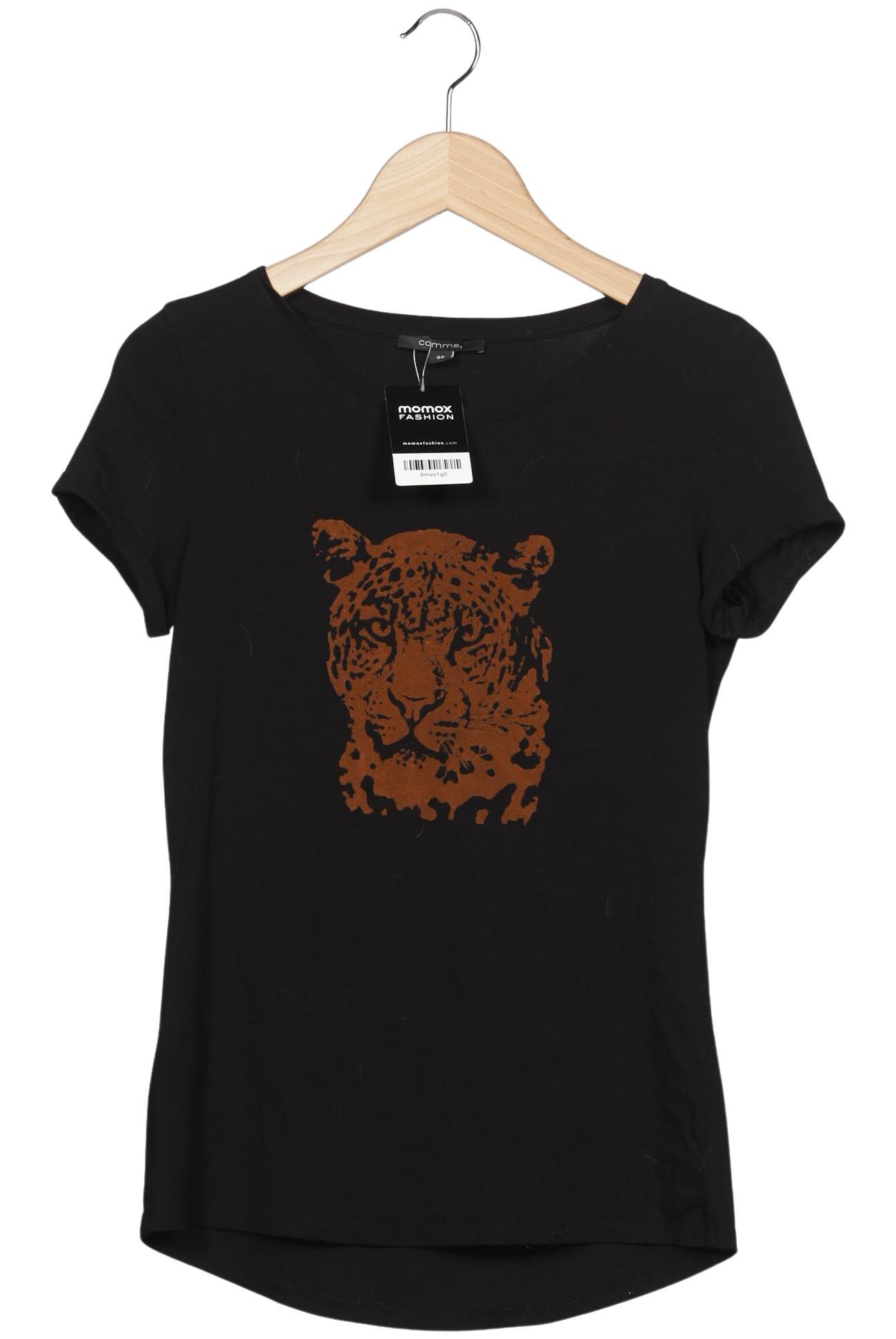 

Comma Damen T-Shirt, schwarz, Gr. 34