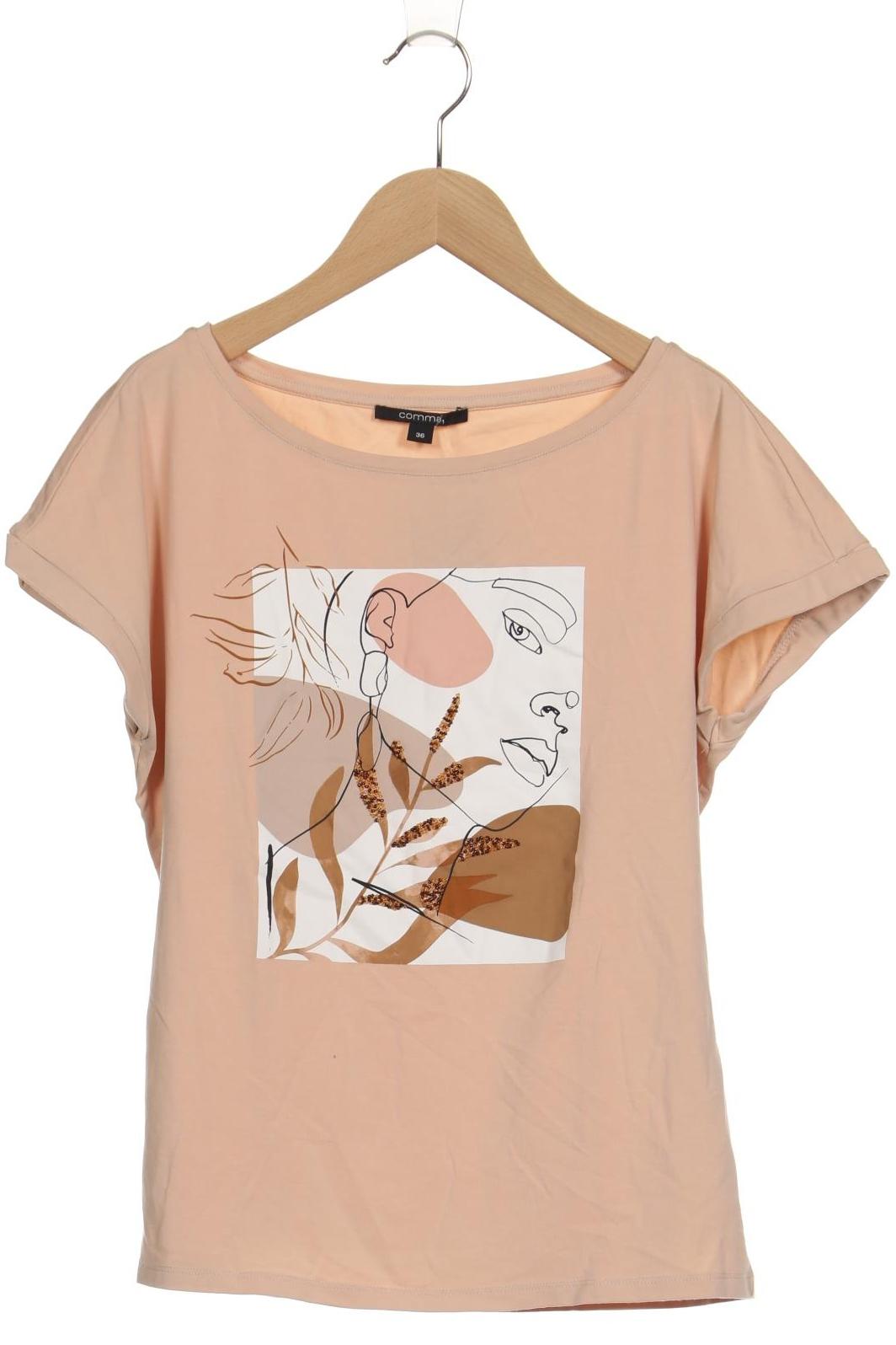 

Comma Damen T-Shirt, beige, Gr. 36