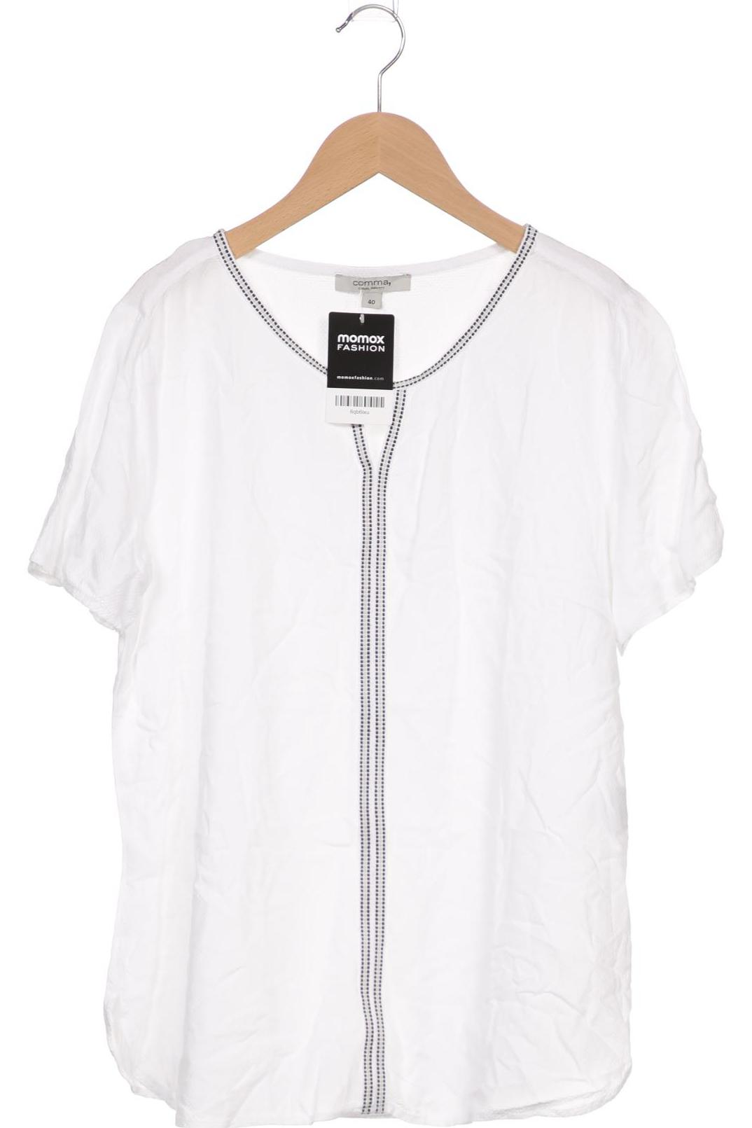 

Comma Damen T-Shirt, weiß, Gr. 40