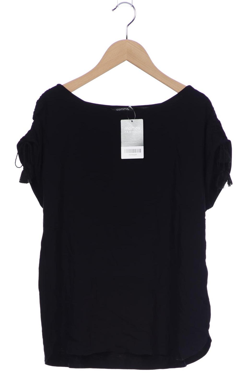 

Comma Damen T-Shirt, schwarz, Gr. 38