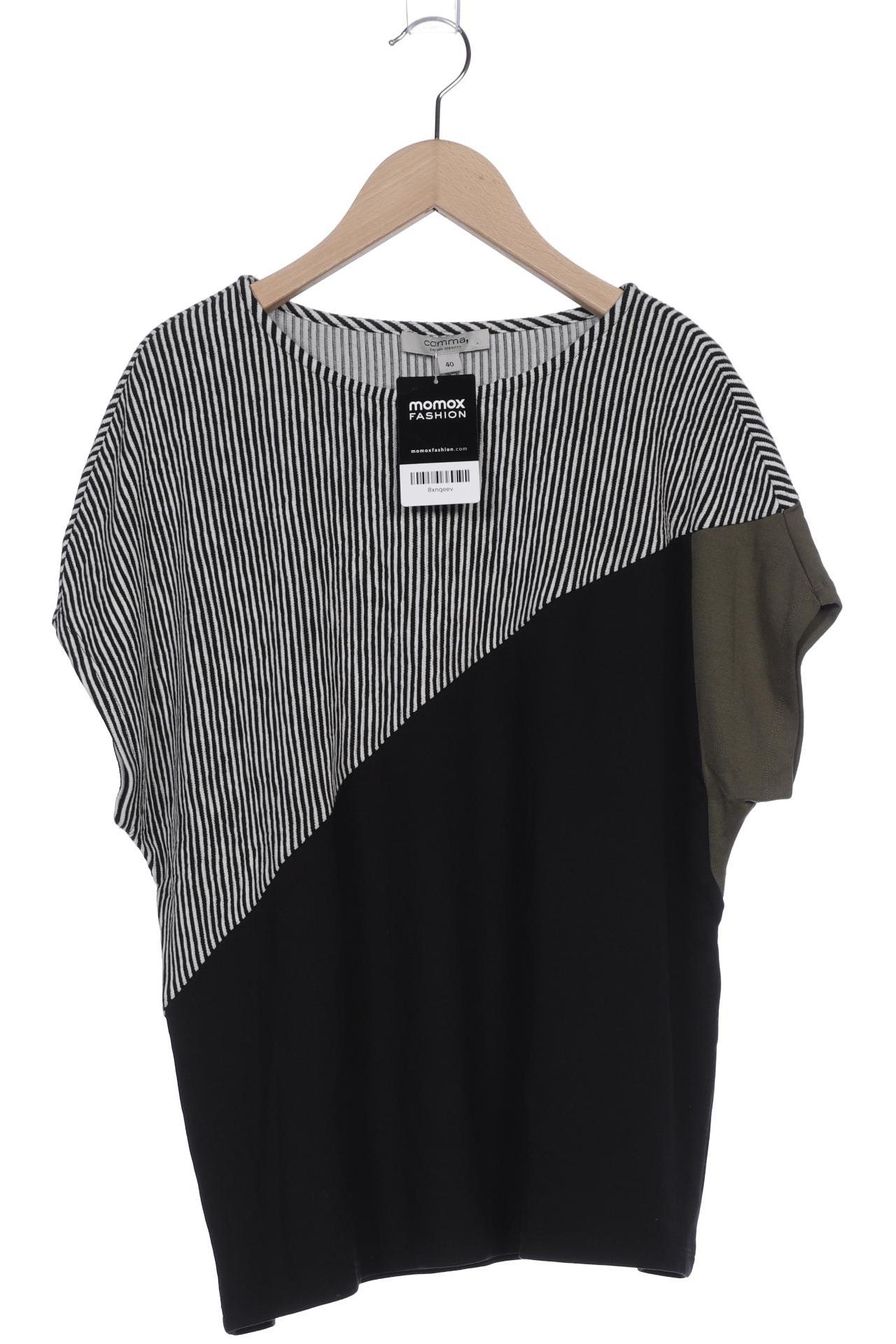 

Comma Damen T-Shirt, schwarz, Gr. 40