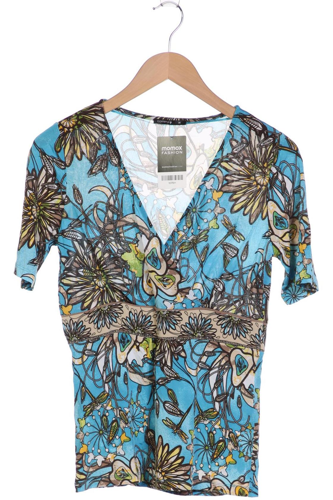 

Comma Damen T-Shirt, blau, Gr. 38