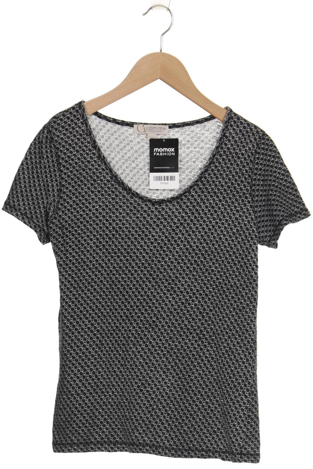 

Comma Damen T-Shirt, schwarz, Gr. 38
