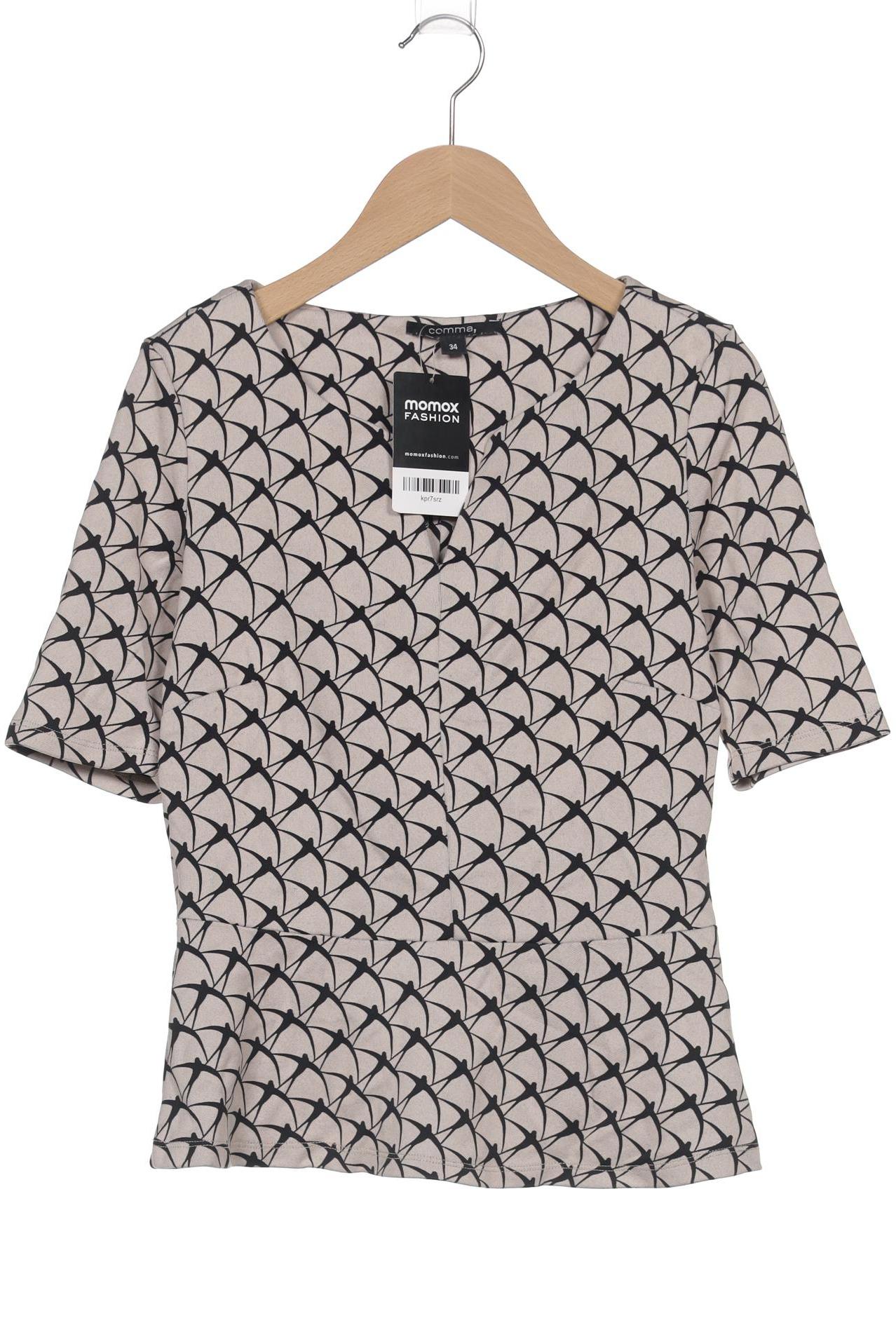 

Comma Damen T-Shirt, beige, Gr. 34