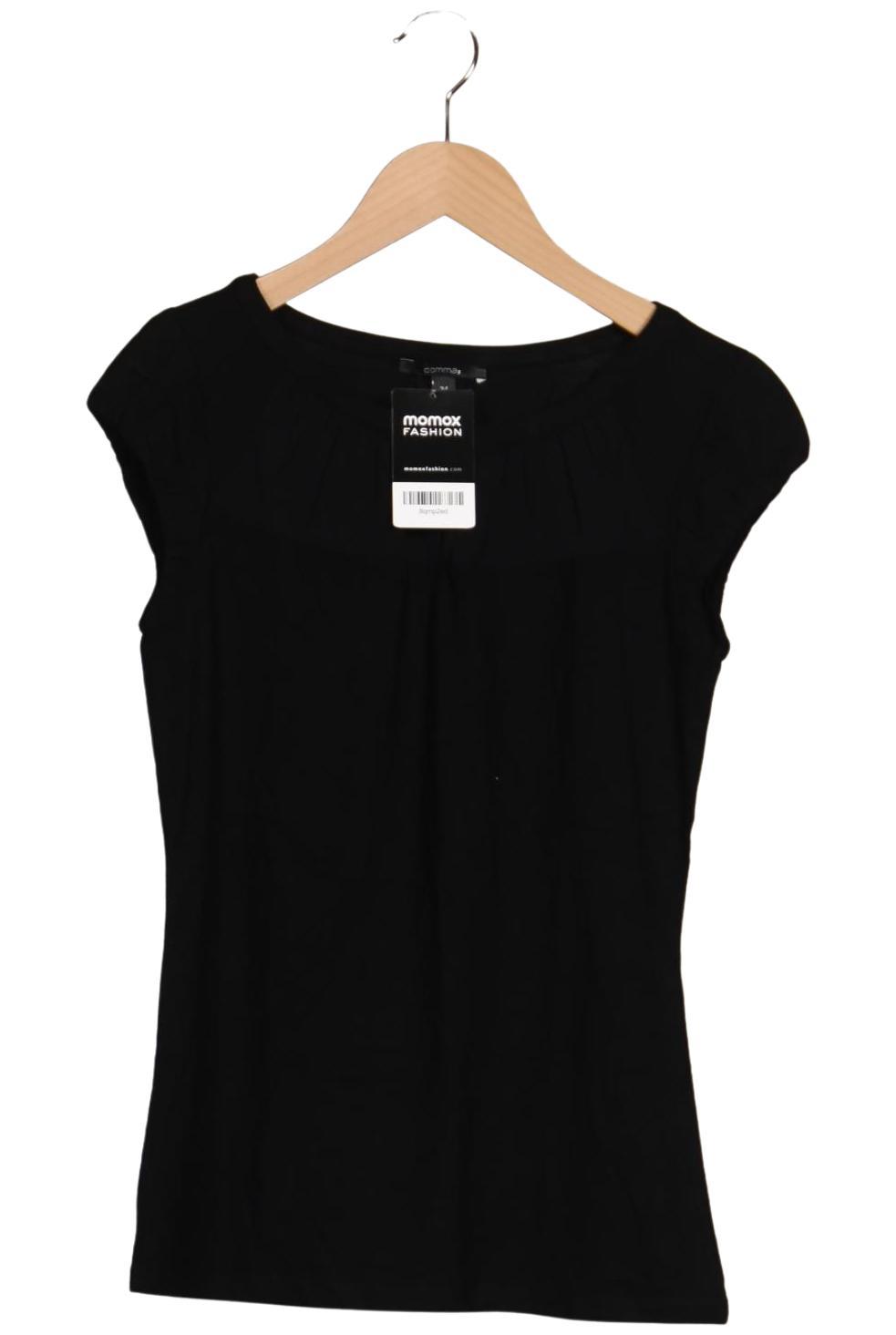 

Comma Damen T-Shirt, schwarz, Gr. 34