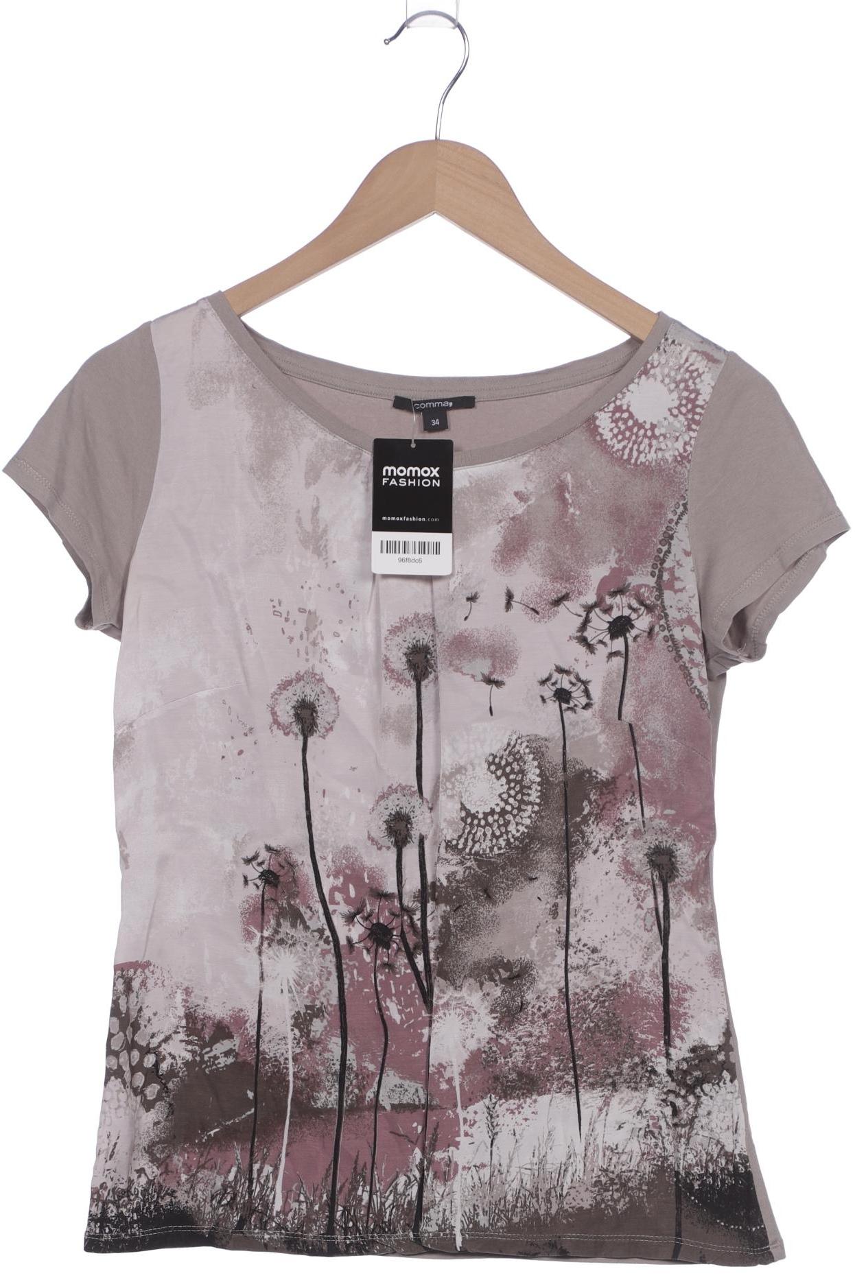

Comma Damen T-Shirt, beige, Gr. 34