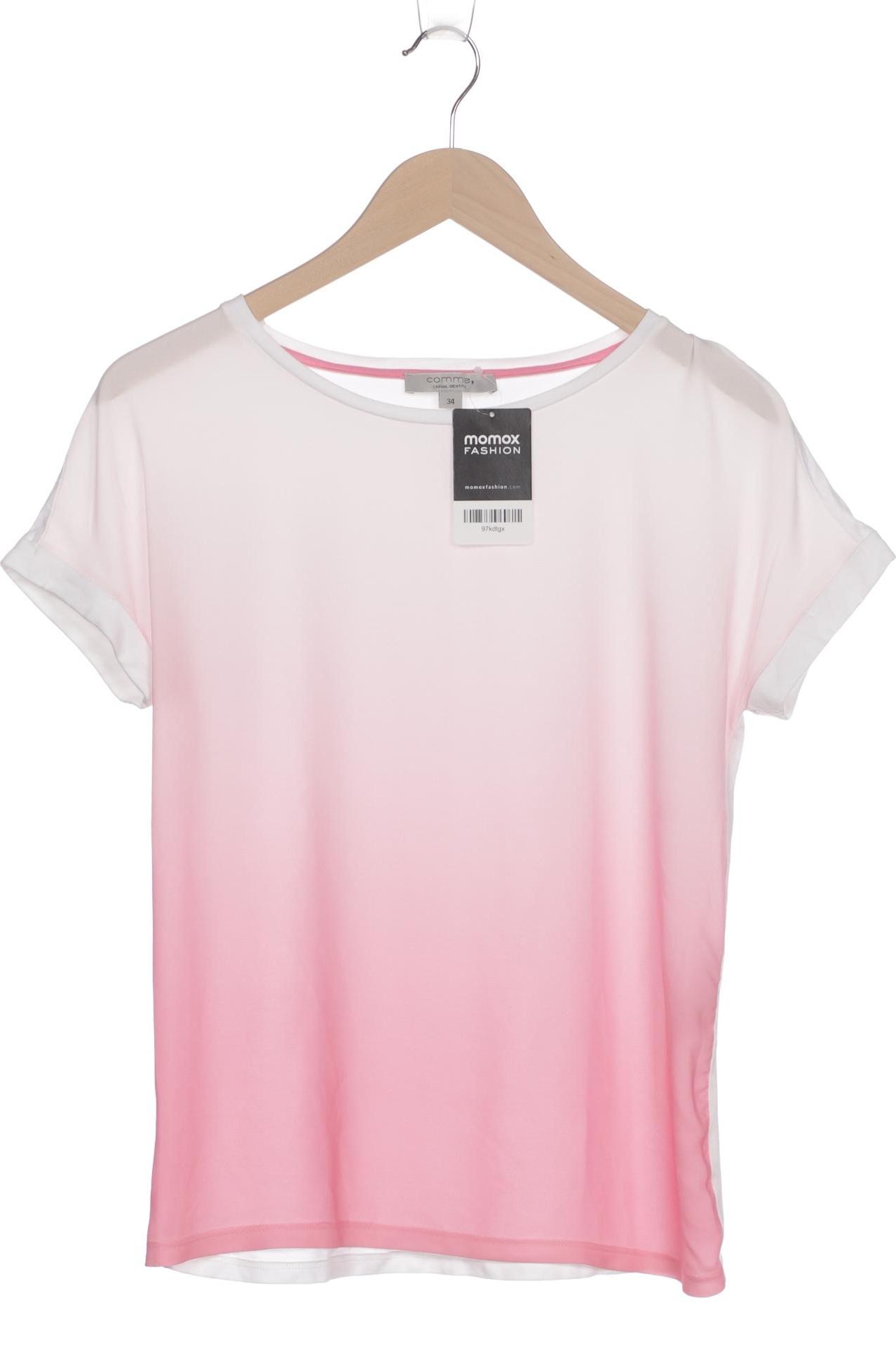 

Comma Damen T-Shirt, weiß, Gr. 34