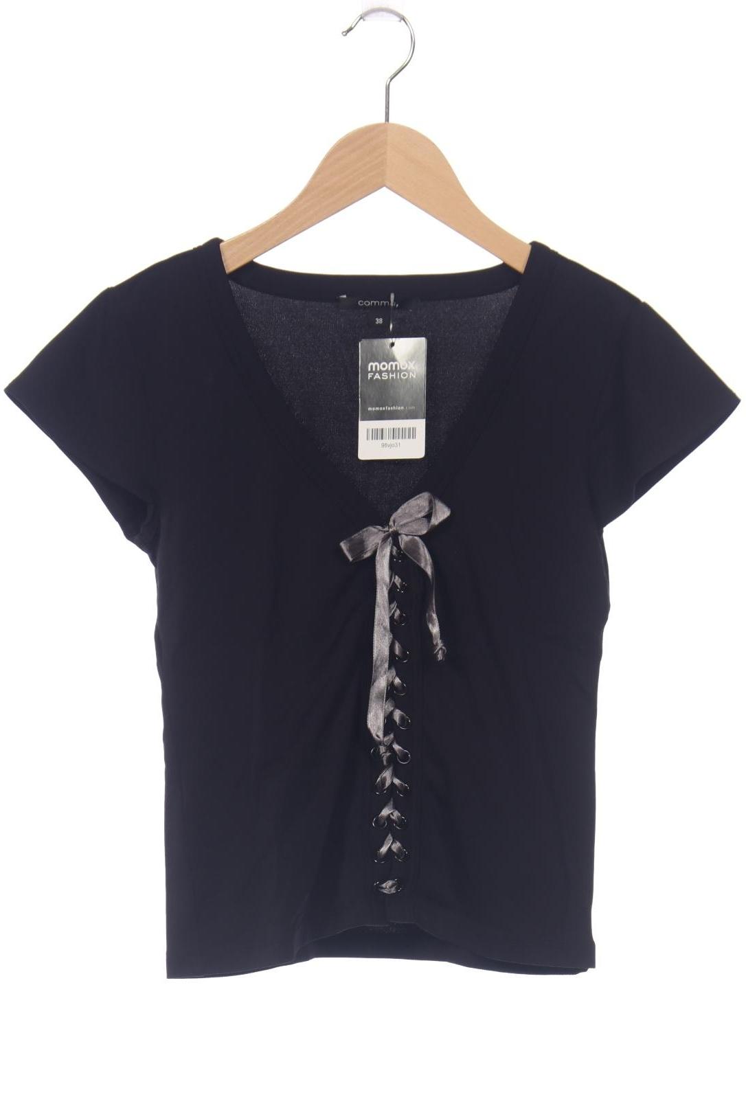 

Comma Damen T-Shirt, marineblau, Gr. 38