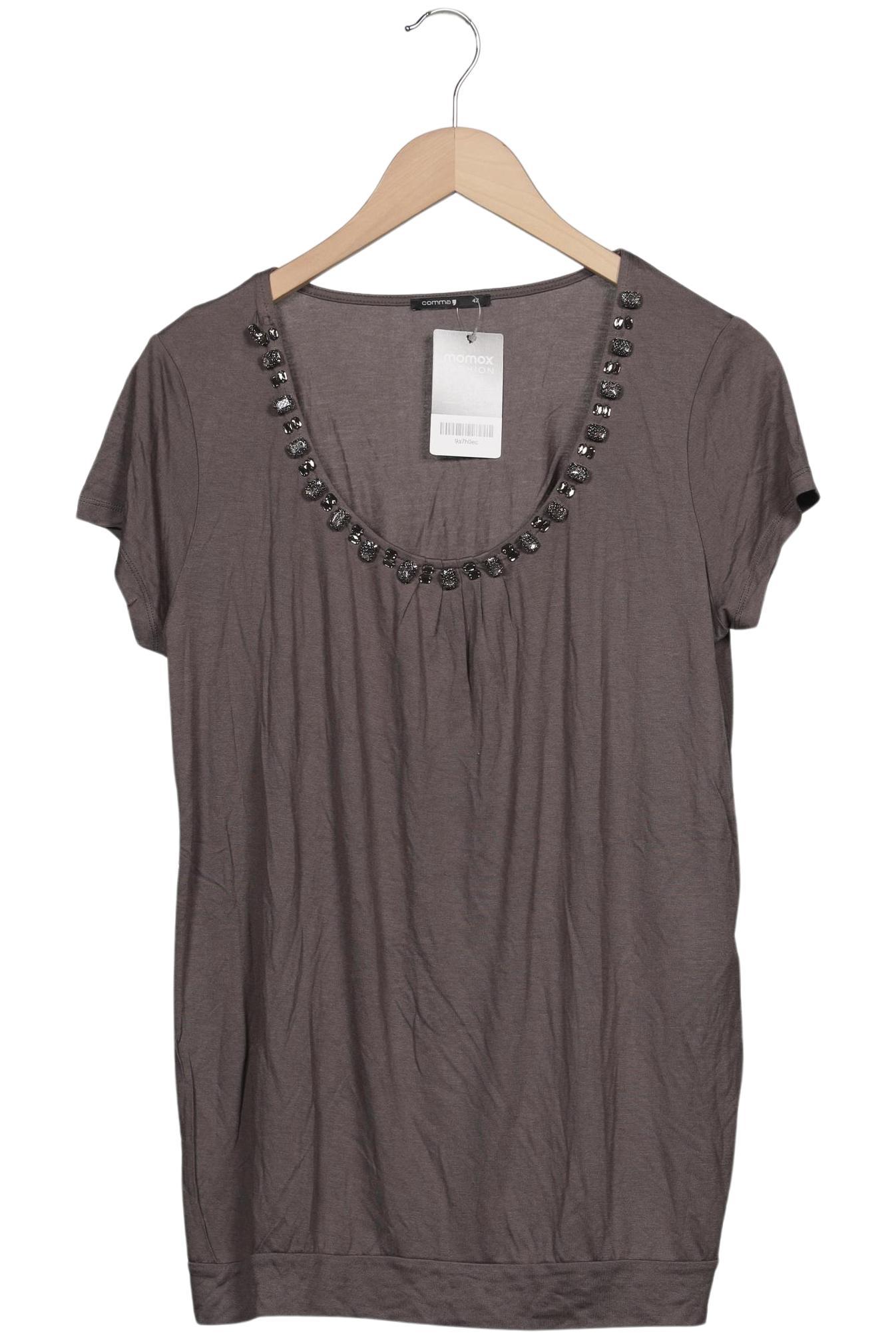 

Comma Damen T-Shirt, braun, Gr. 42