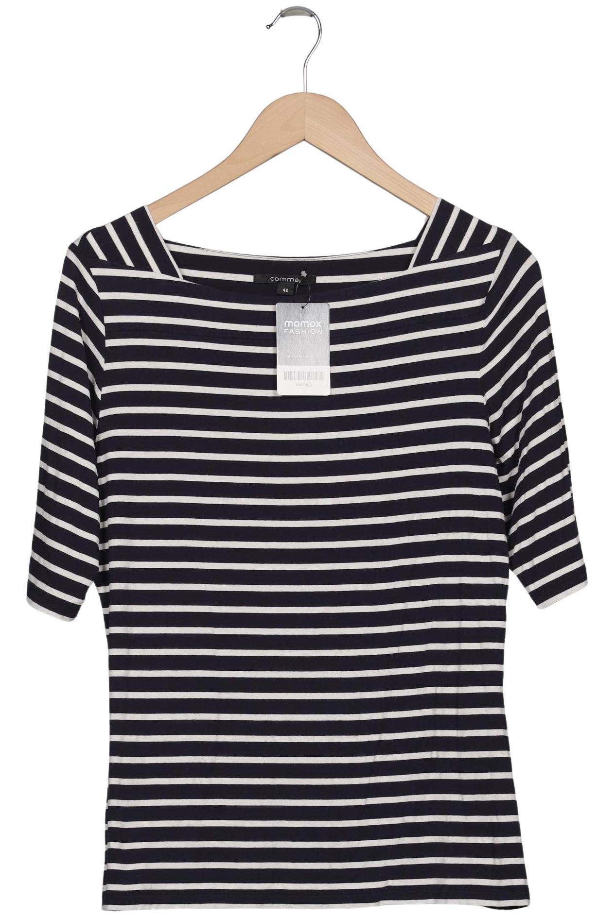 

Comma Damen T-Shirt, marineblau, Gr. 42