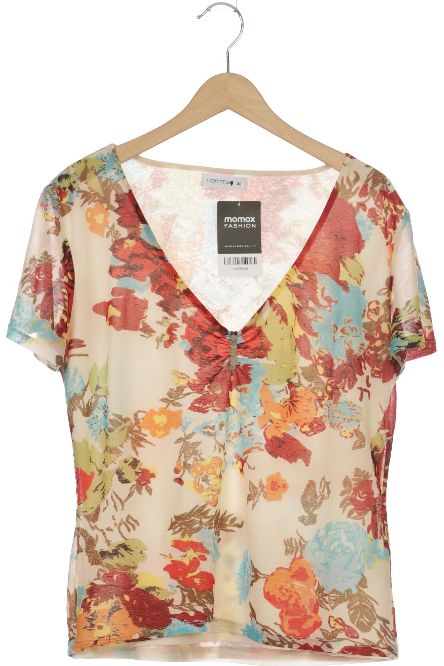 

Comma Damen T-Shirt, mehrfarbig, Gr. 40