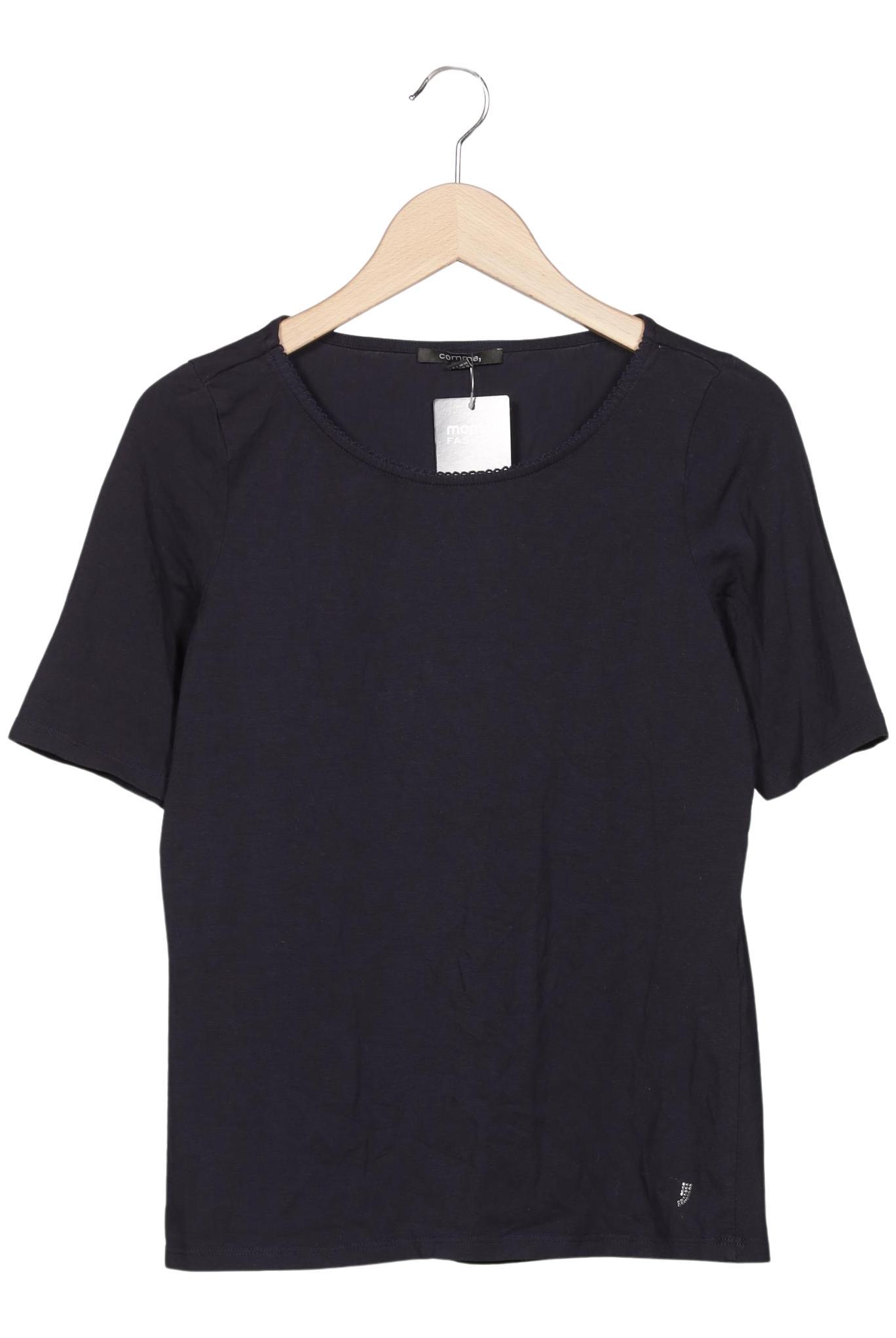 

Comma Damen T-Shirt, marineblau, Gr. 42