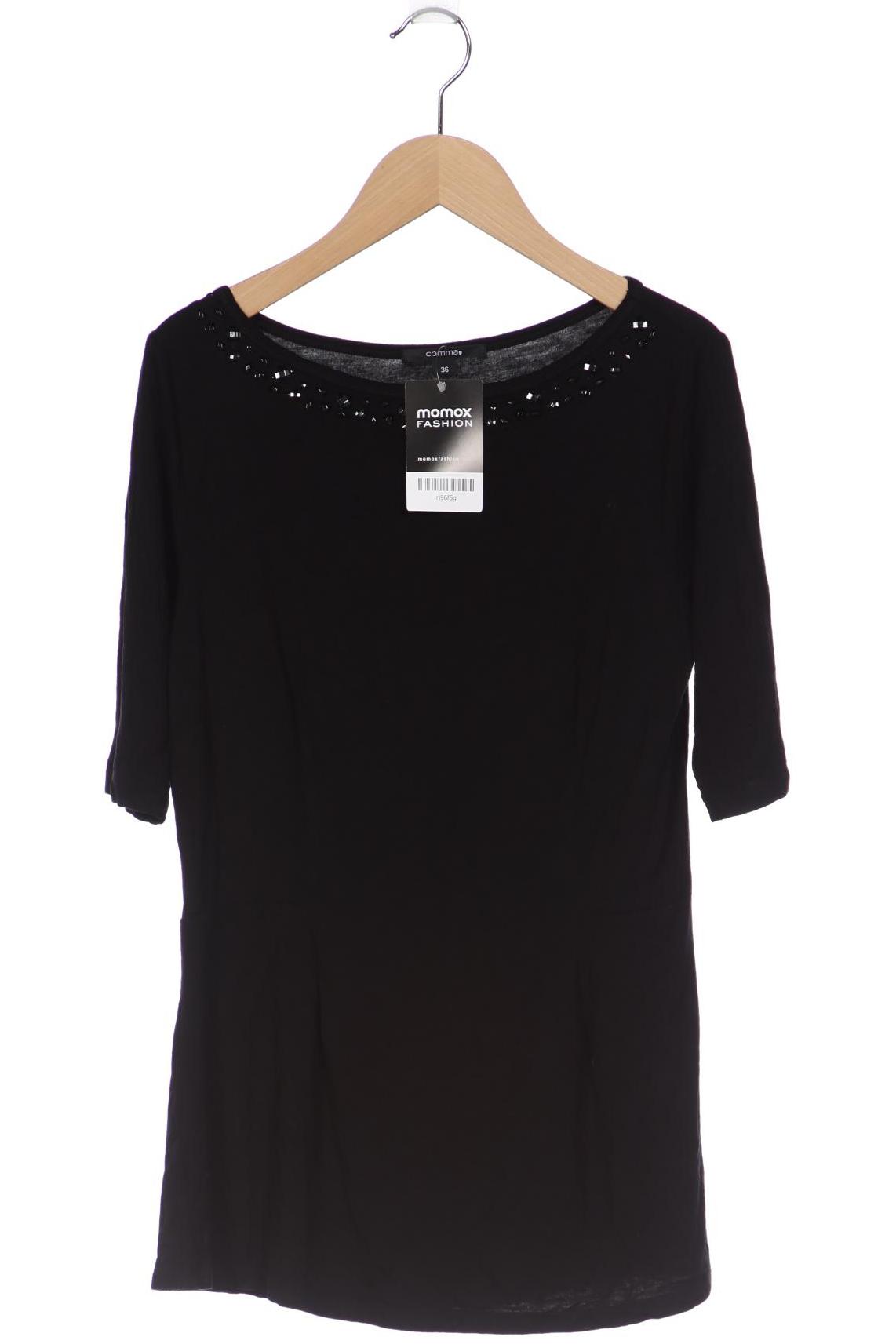 

Comma Damen T-Shirt, schwarz